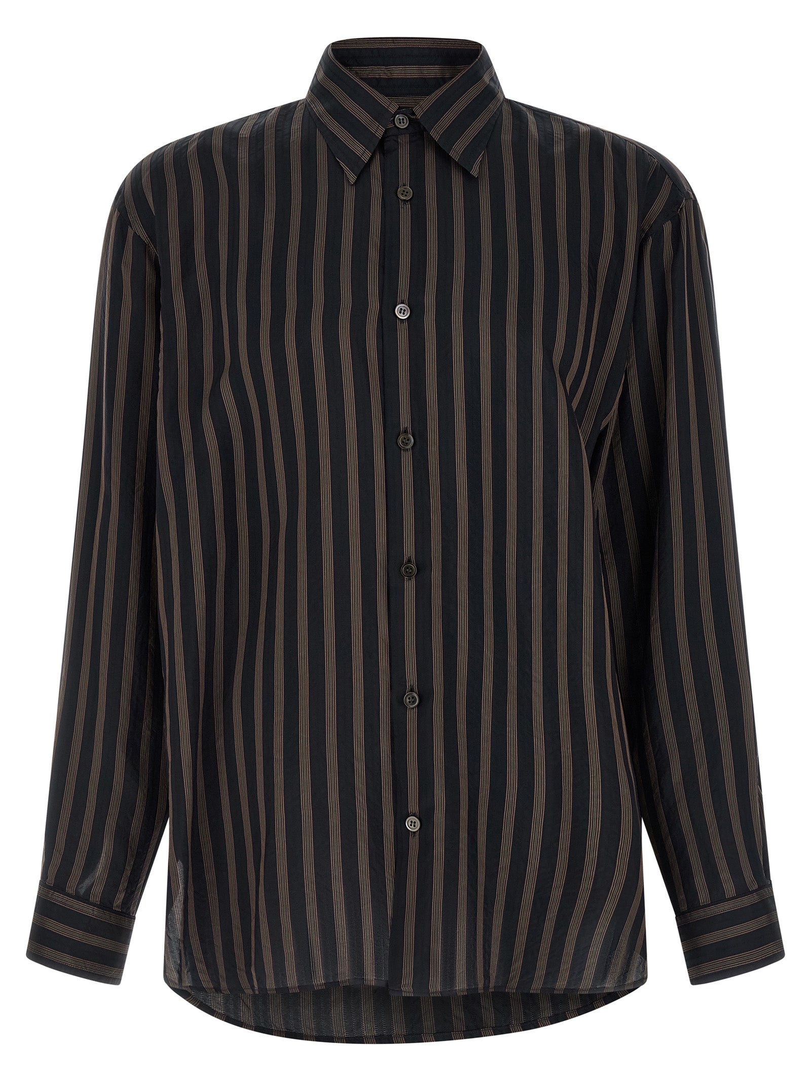 Dries Van Noten Schwarze Kupferbluse