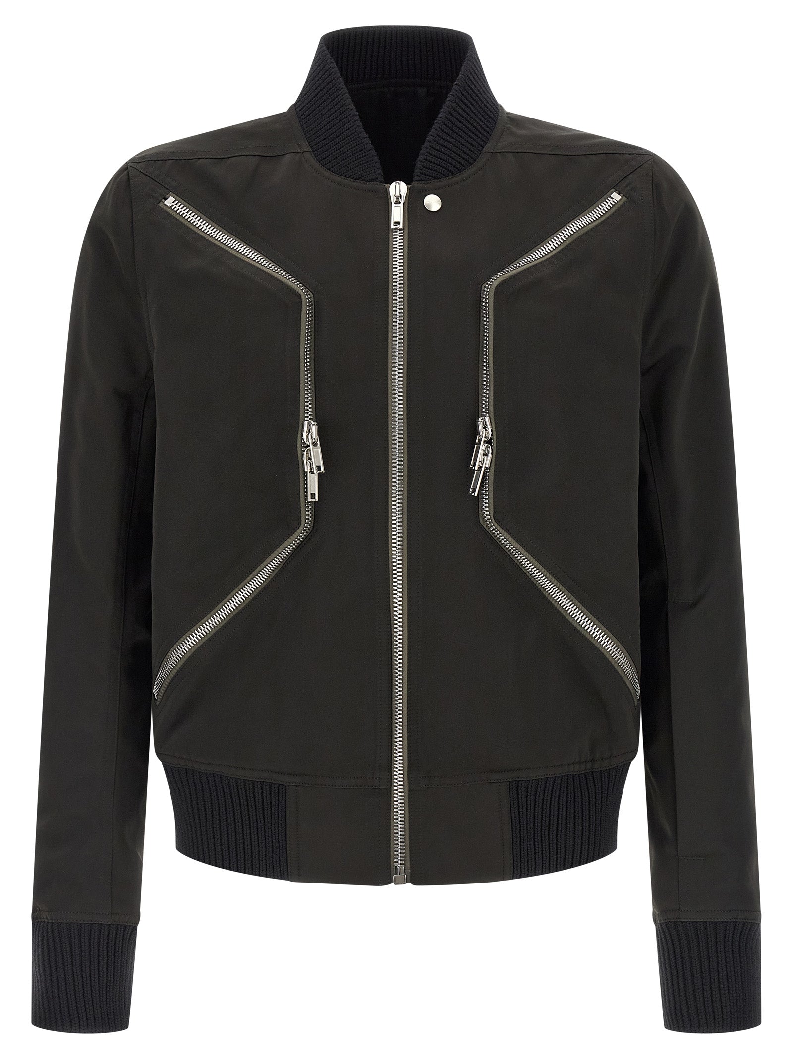 Rick Owens Schwarzer Bomber aus Polyester