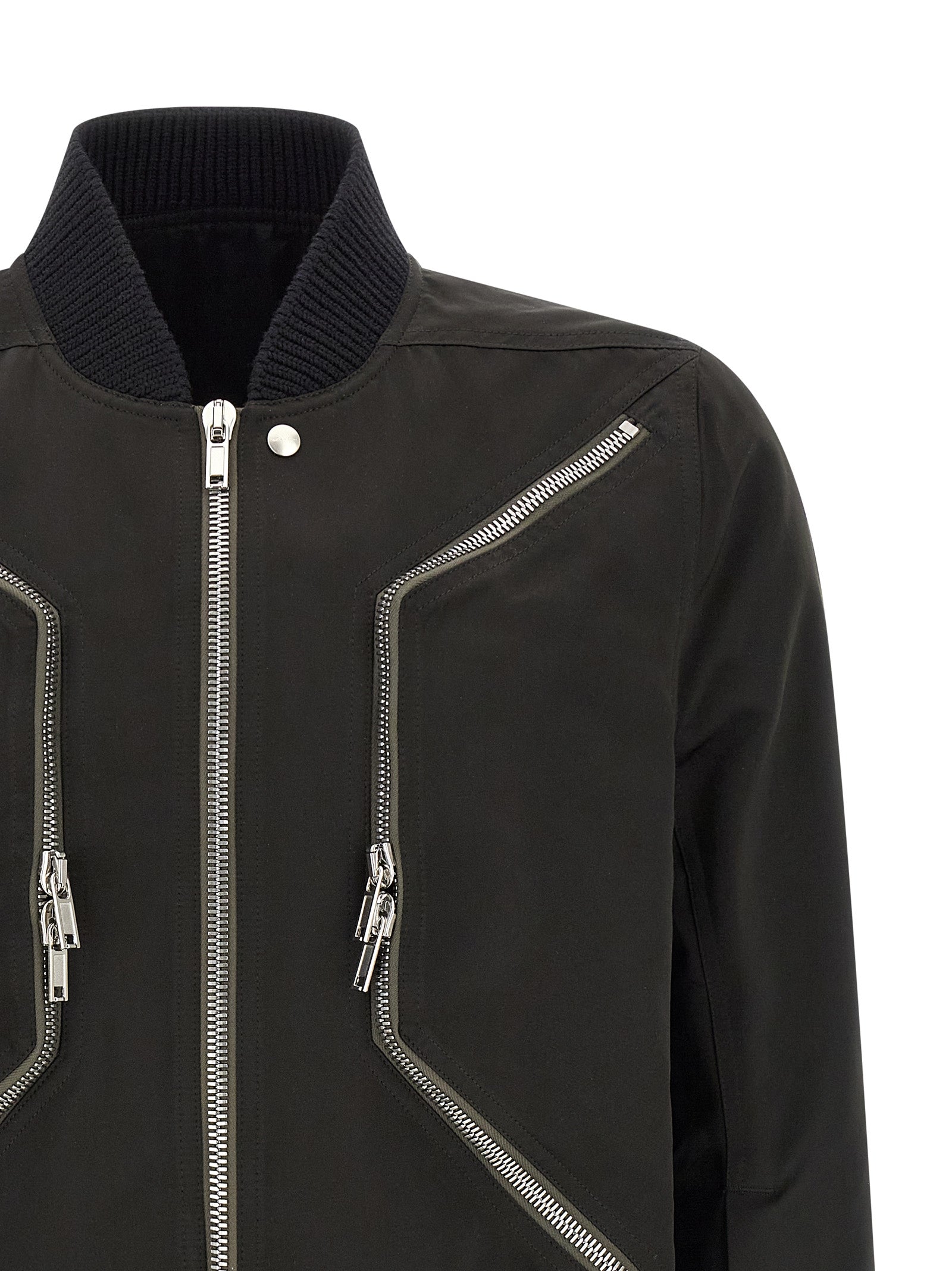 Rick Owens Schwarzer Bomber aus Polyester