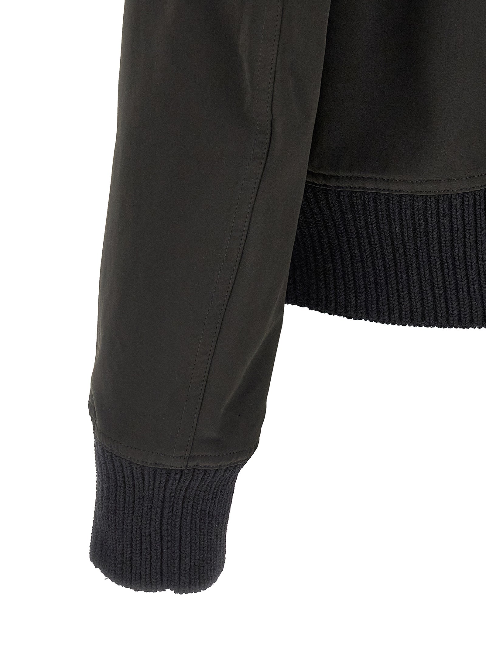 Rick Owens Schwarzer Bomber aus Polyester
