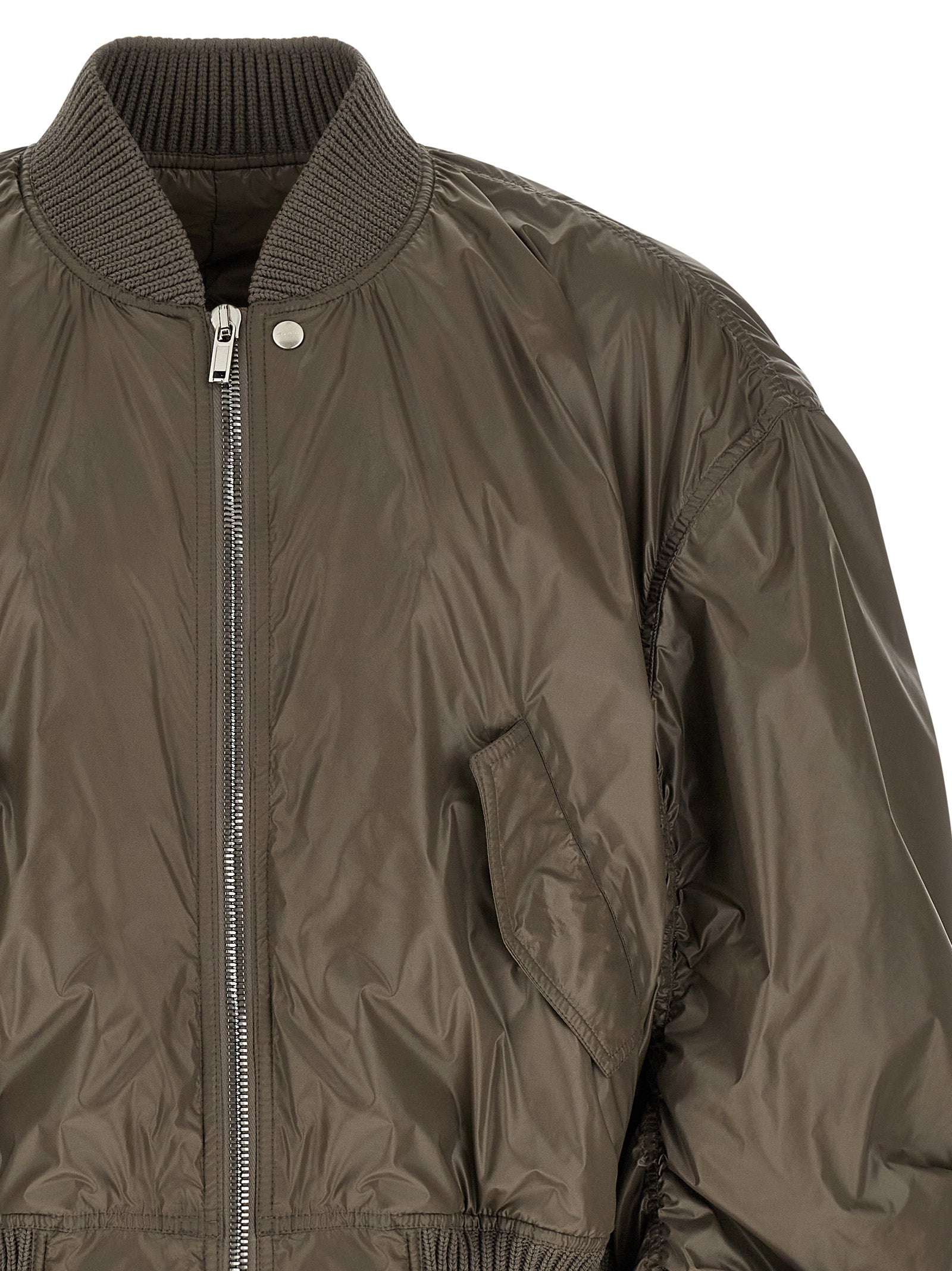 Rick Owens Grauer Nylon-Bomber