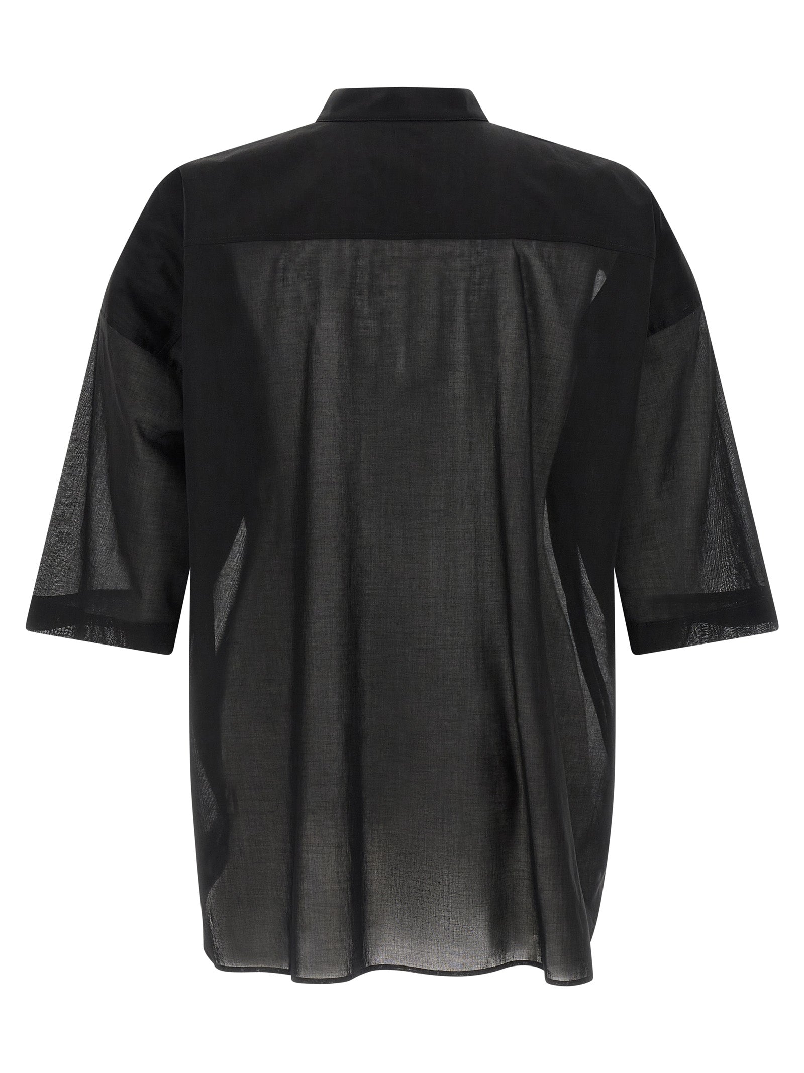 Rick Owens Schwarze Baumwollbluse