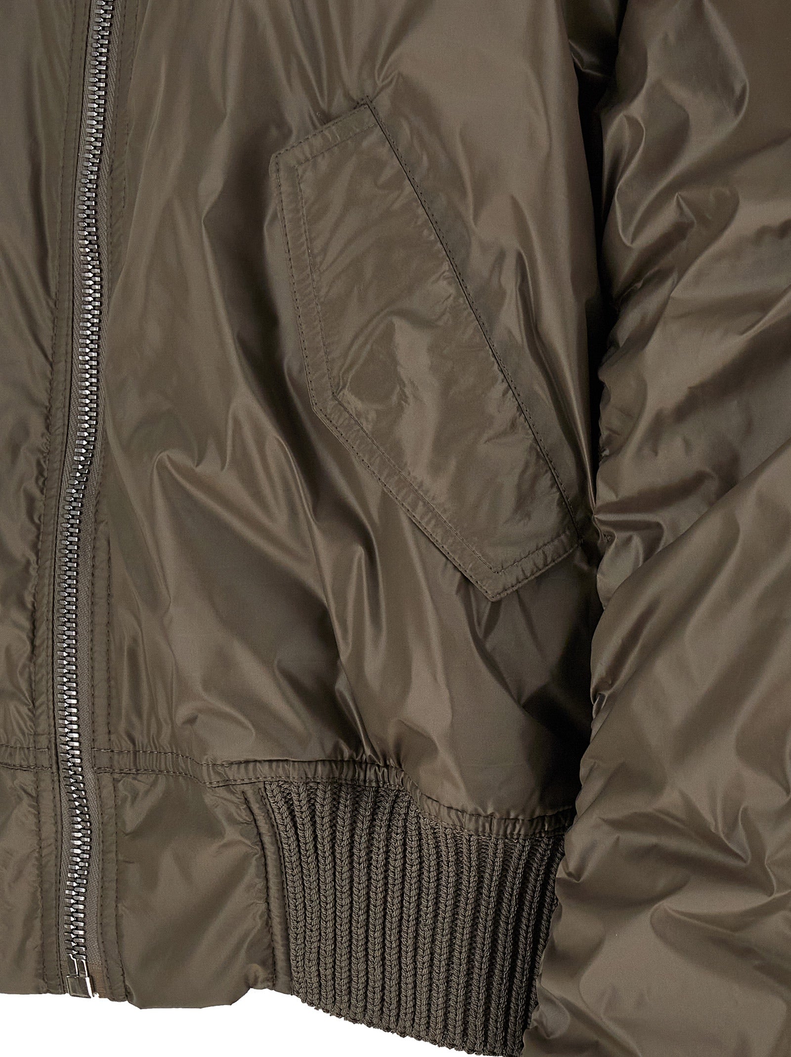Rick Owens Grauer Nylon-Bomber