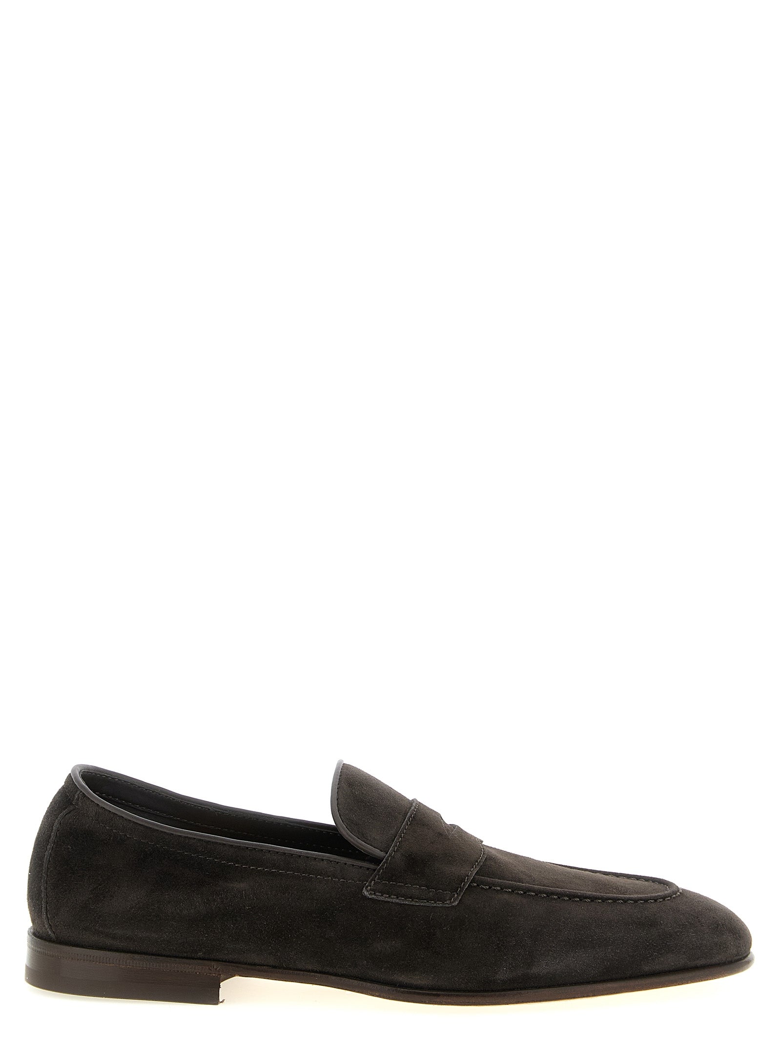Brunello Cucinelli Braune Kalbsleder-Slipper