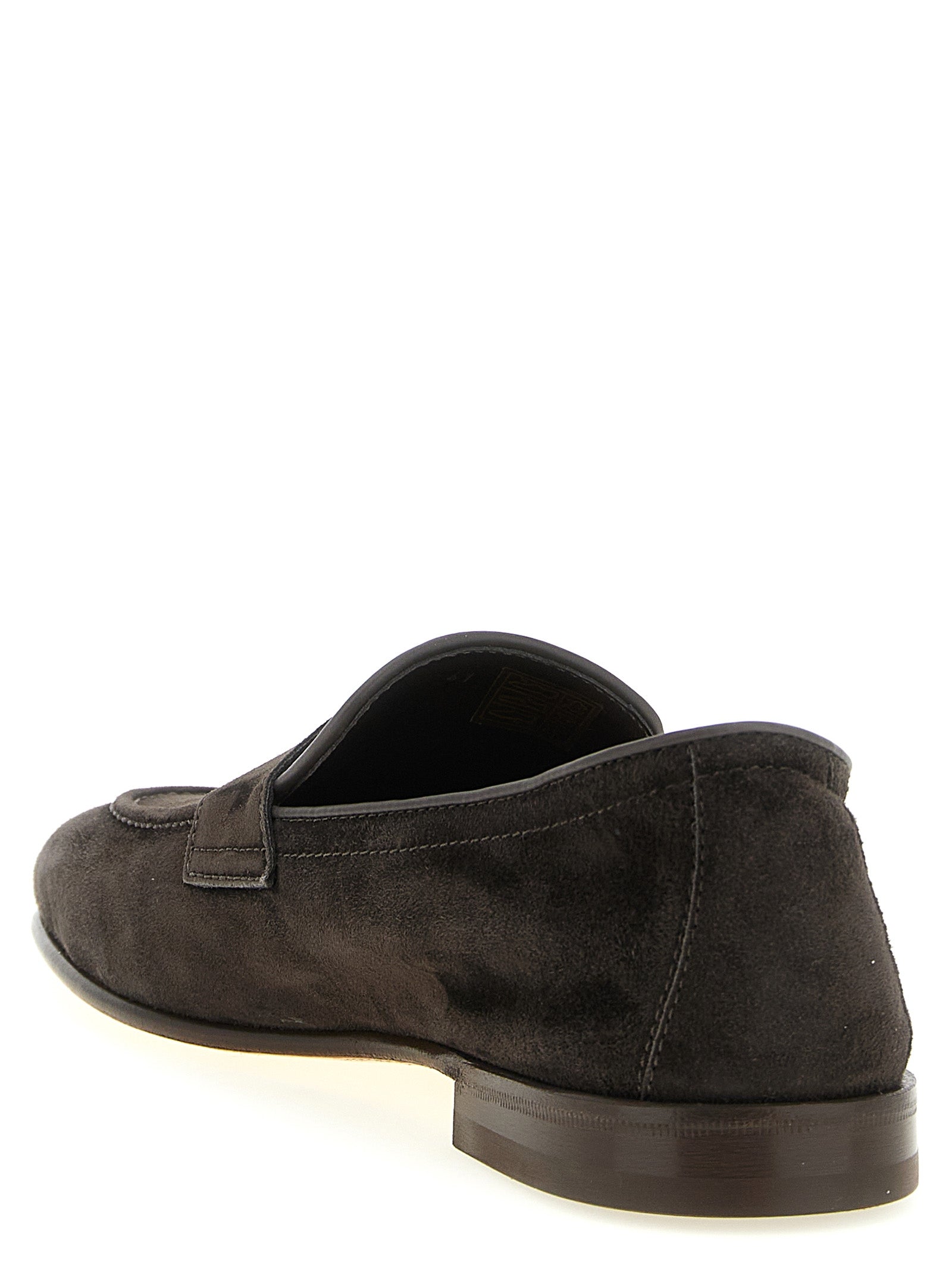 Brunello Cucinelli Braune Kalbsleder-Slipper