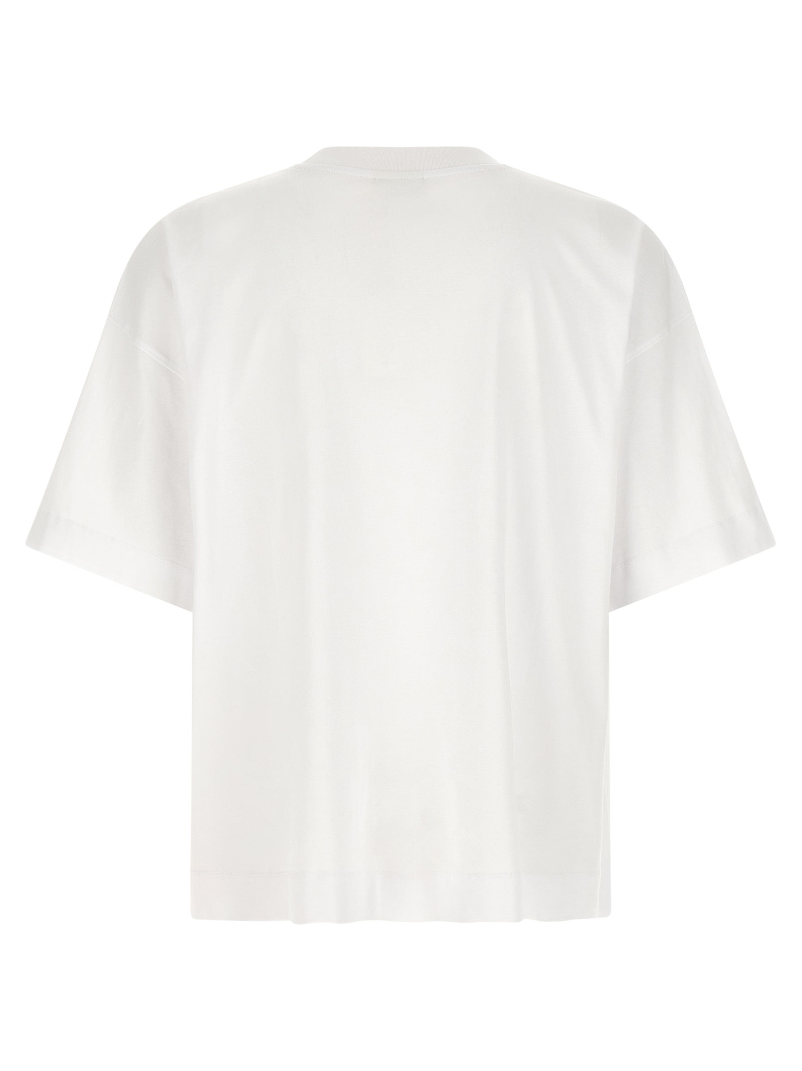 Dries Van Noten Weißes Baumwoll-T-Shirt