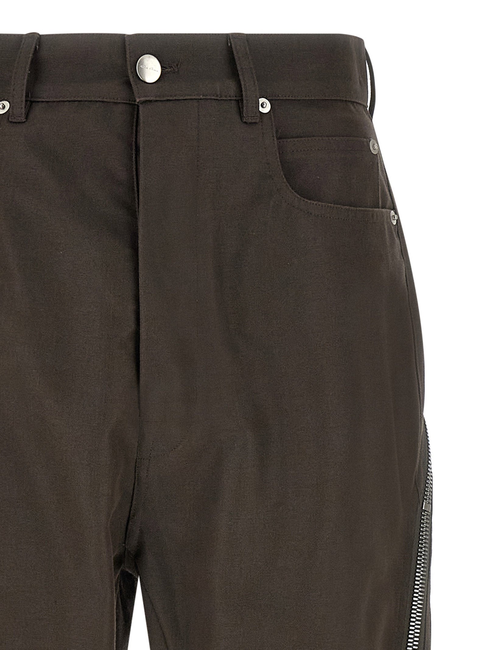 Rick Owens Braune Baumwollhose für die Freizeit