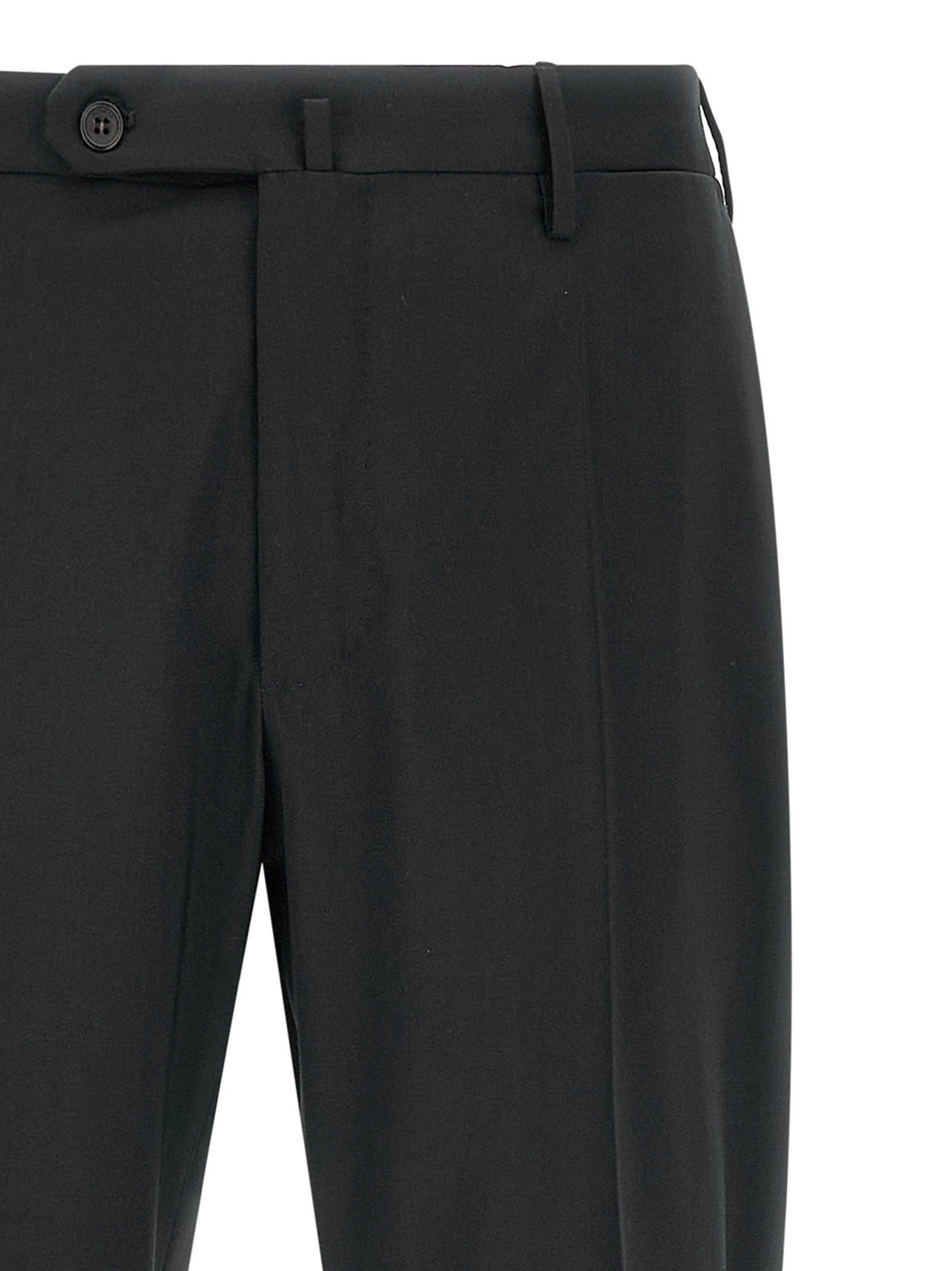 Incotex Schwarze Hose aus reiner Schurwolle