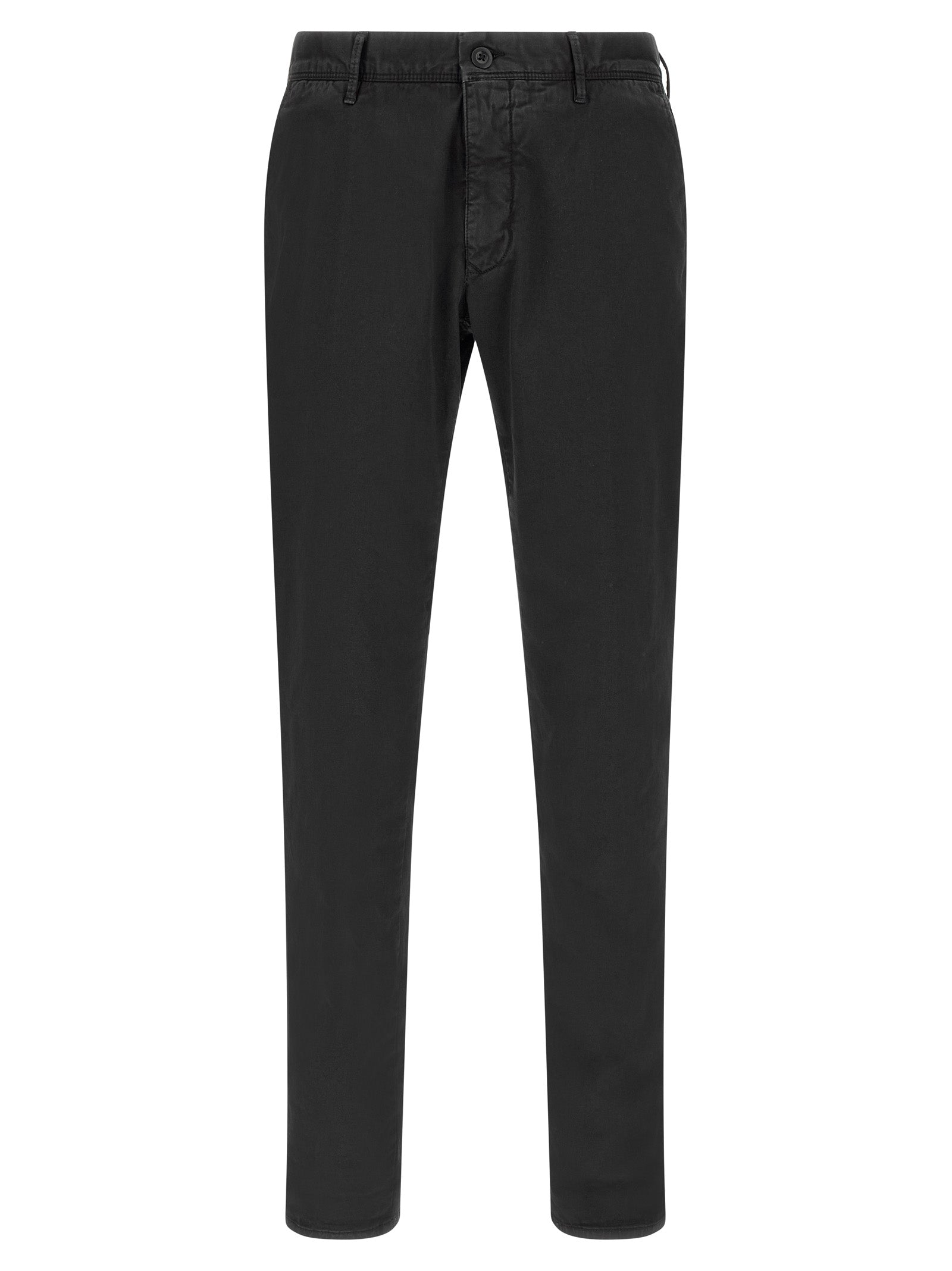 Incotex Schwarze Baumwoll-Freizeithose