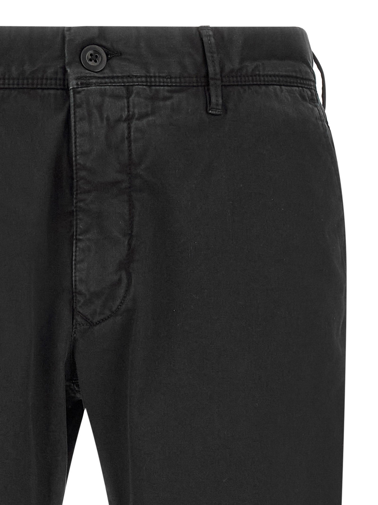 Incotex Schwarze Baumwoll-Freizeithose