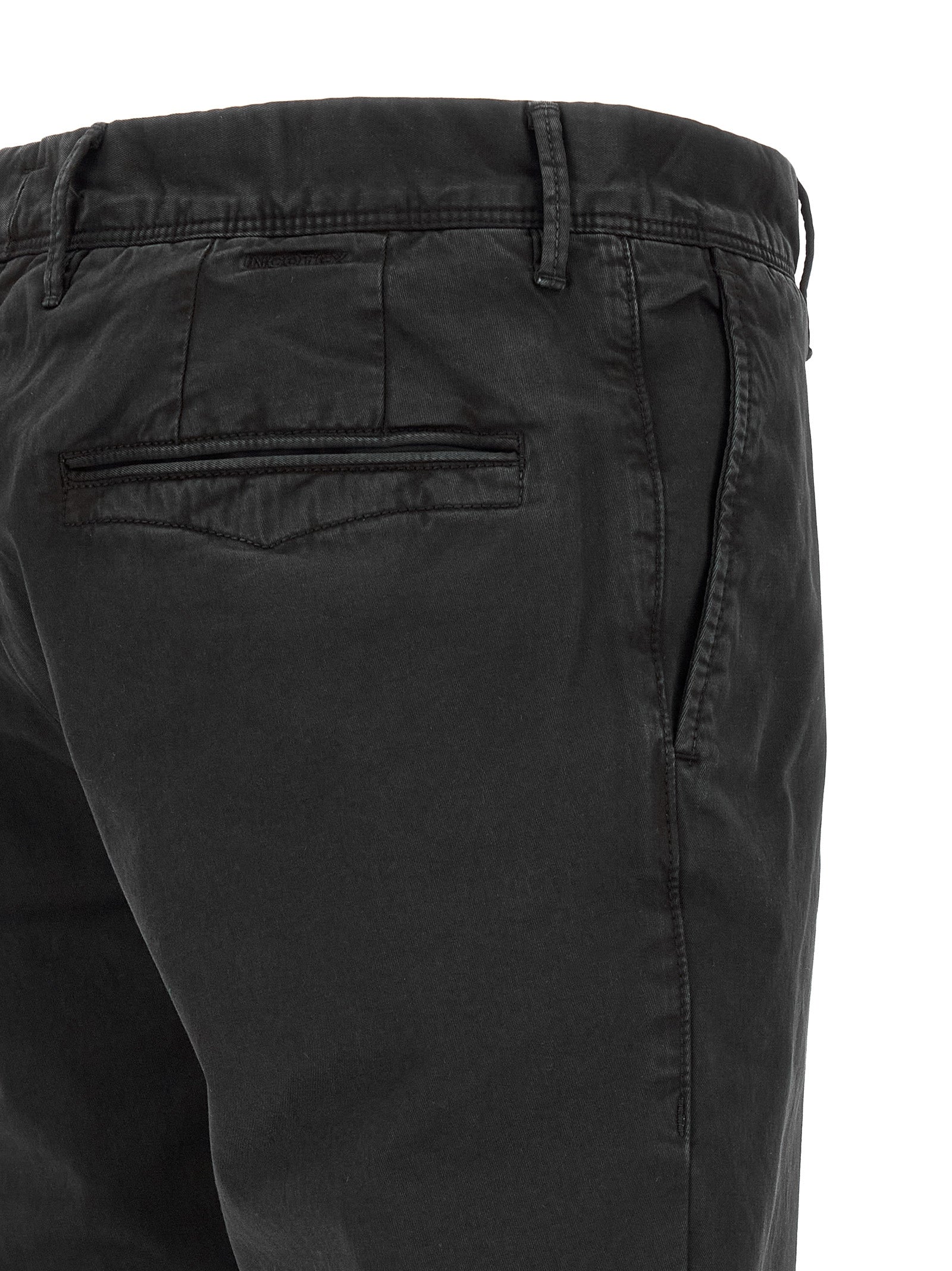 Incotex Schwarze Baumwoll-Freizeithose