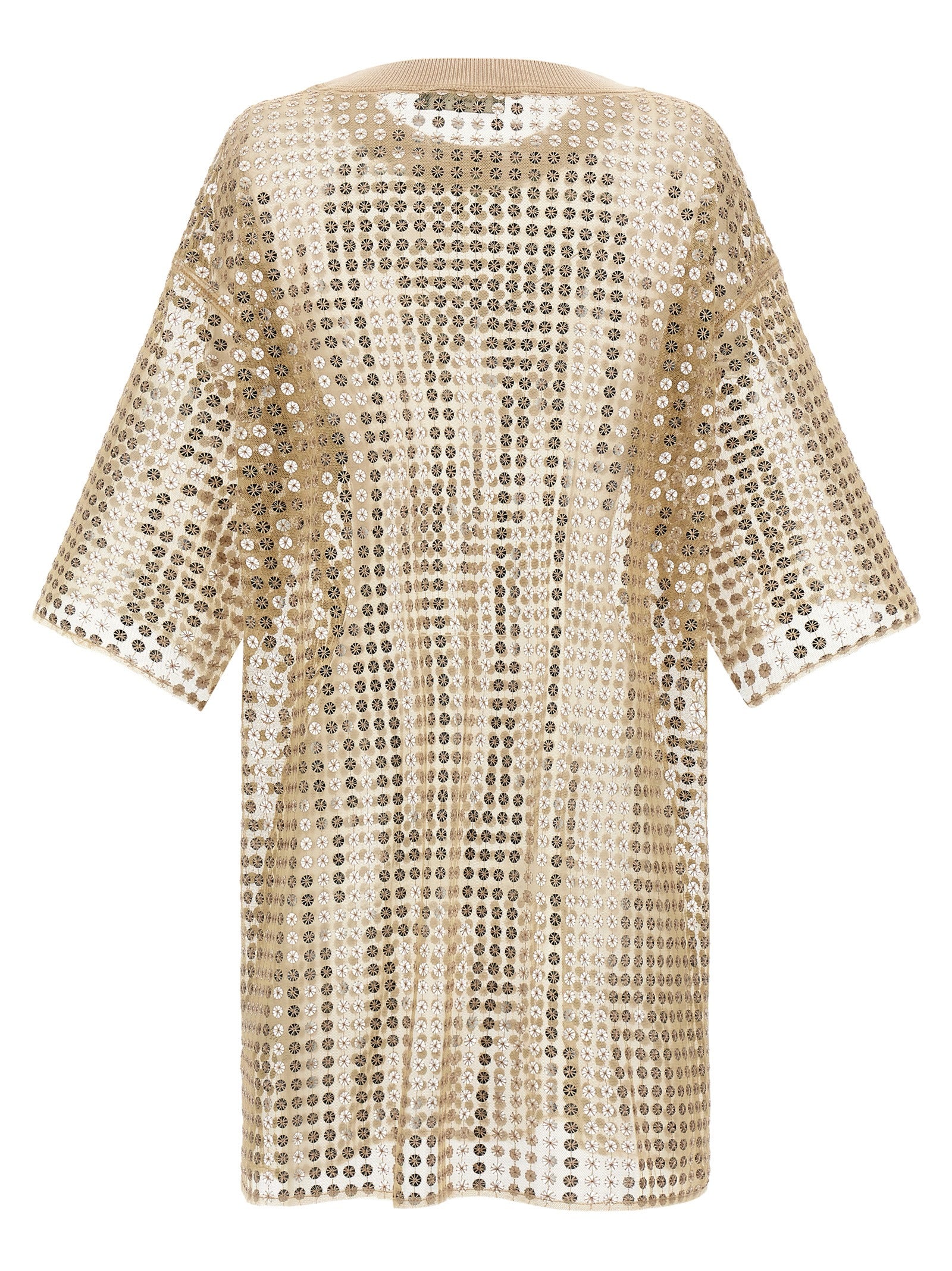 Fabiana Filippi Kurzes Kleid aus beigem Polyester