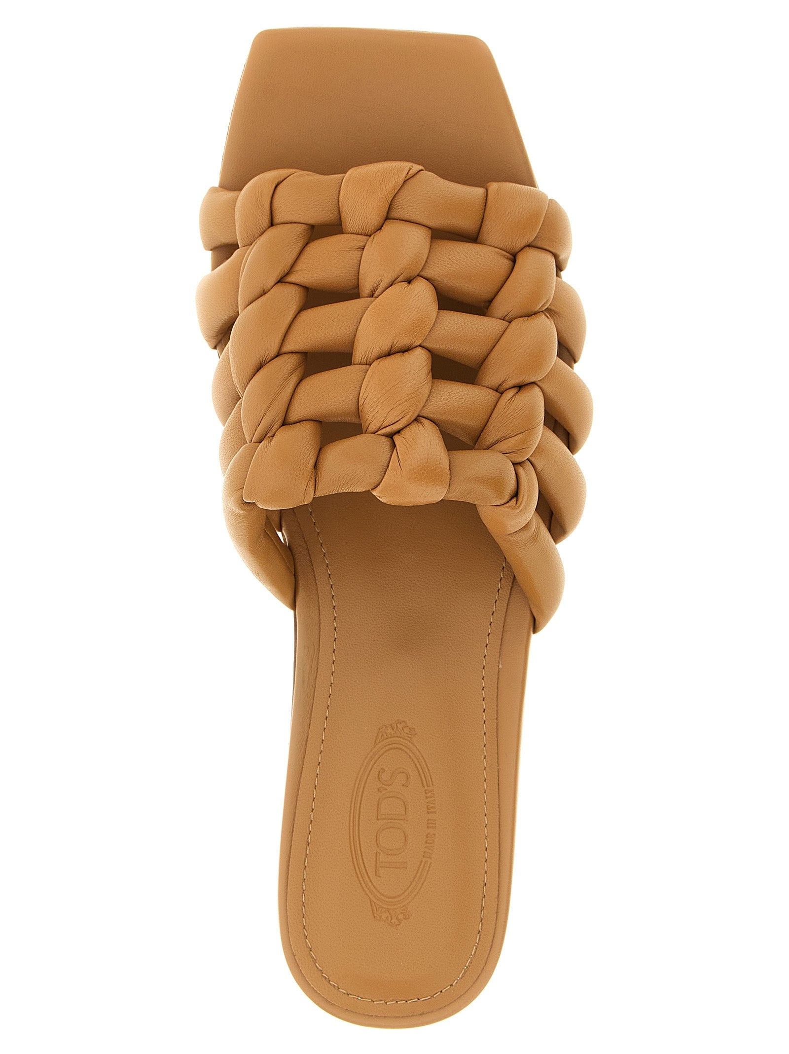 Tod's Braune Lammleder-Slipper
