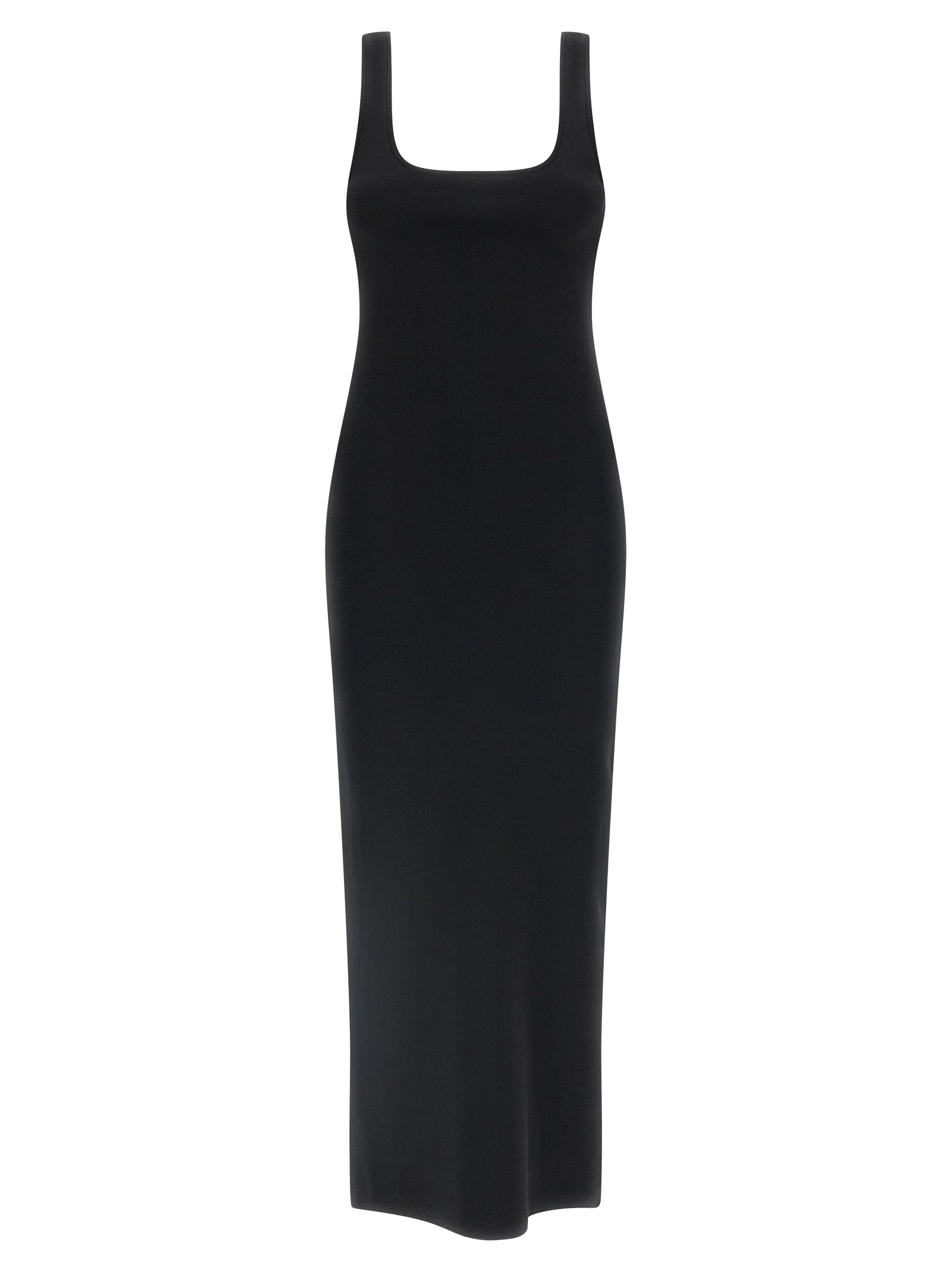 Entire Studios Schwarzes Midikleid aus Viskose