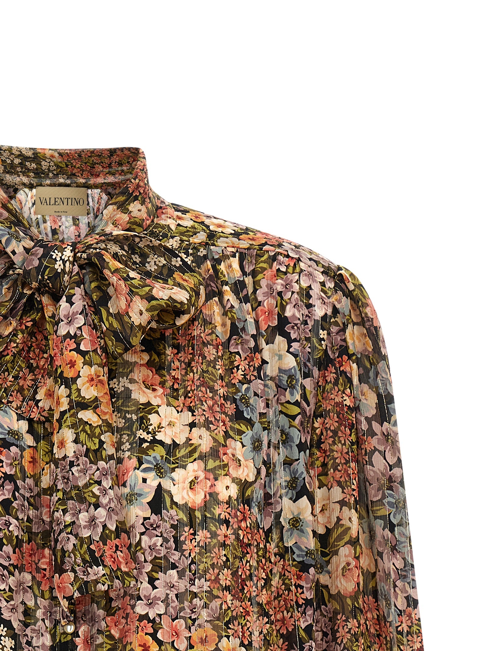 Valentino Garavani Mehrfarbige Seidenbluse