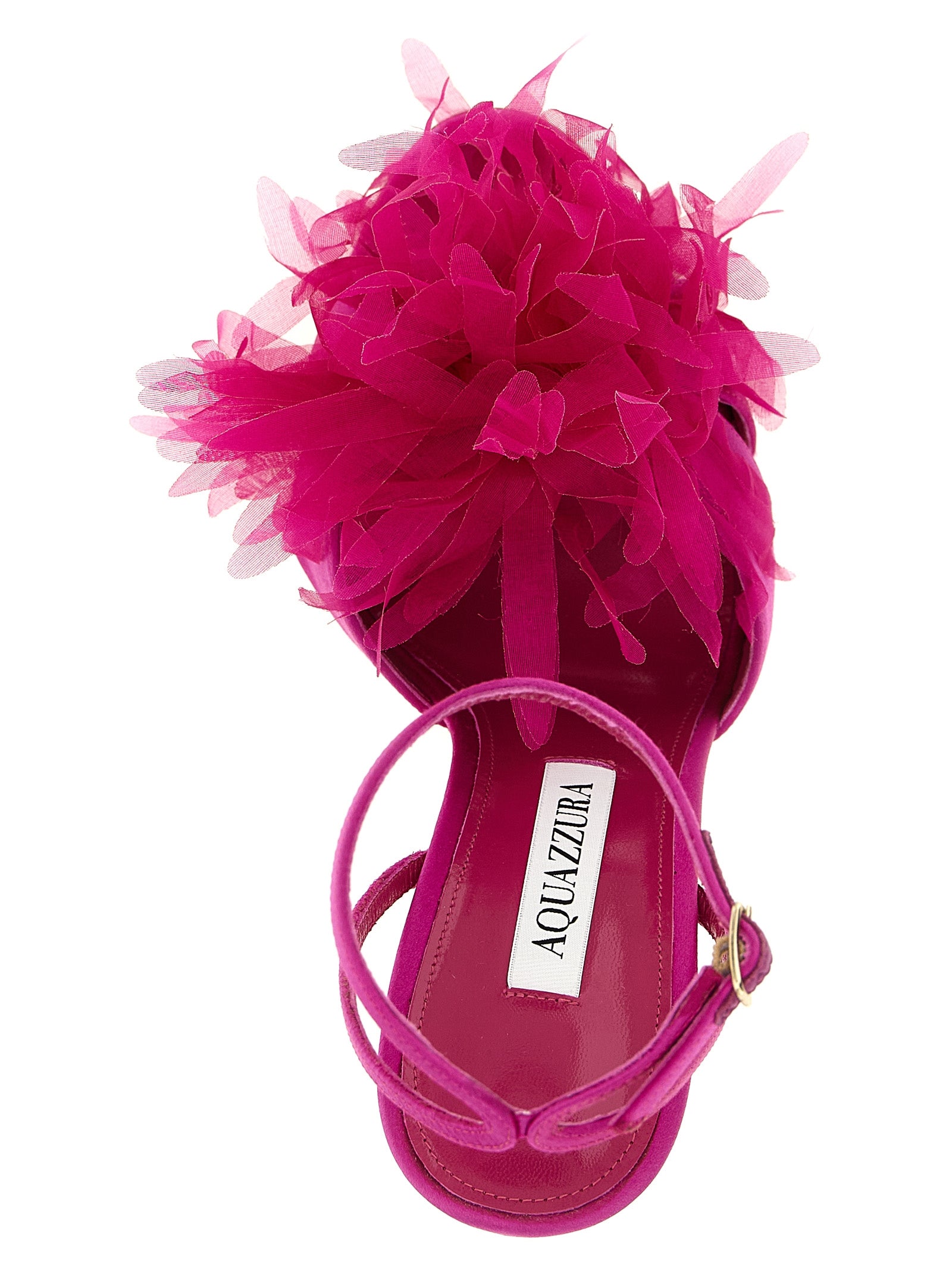 Aquazzura Fuchsia Textil-Stiletto-Sandalen