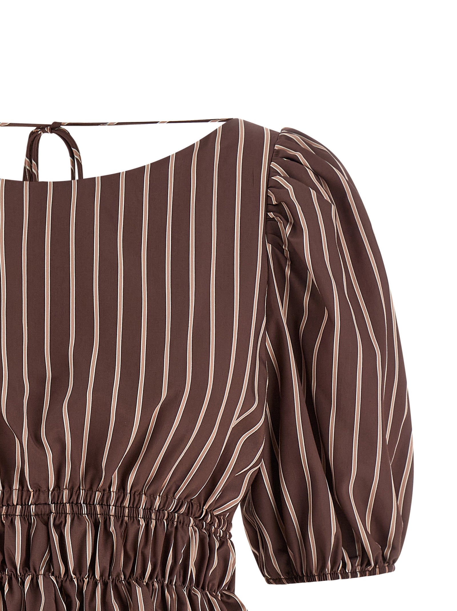 PINKO Hemdbluse mit braunem Viskose-Muster