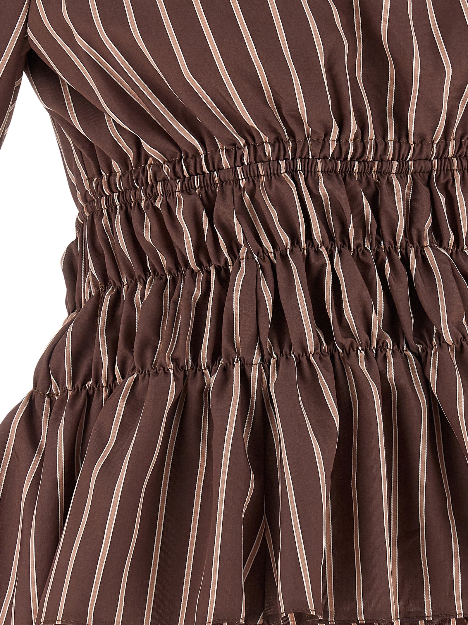 PINKO Hemdbluse mit braunem Viskose-Muster