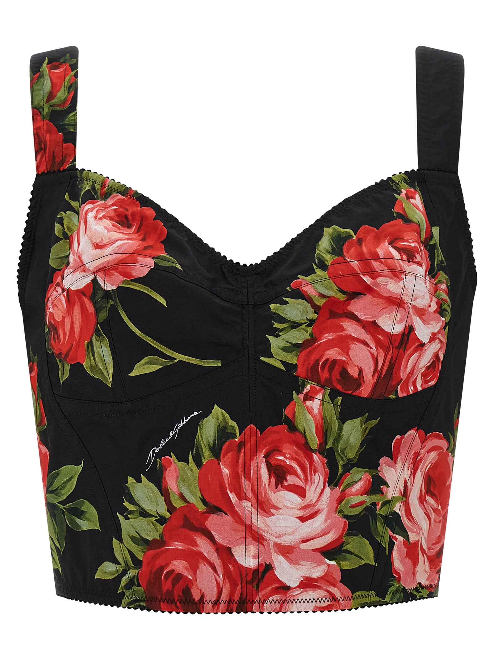 Dolce & Gabbana Schwarze Baumwoll-Tanktops