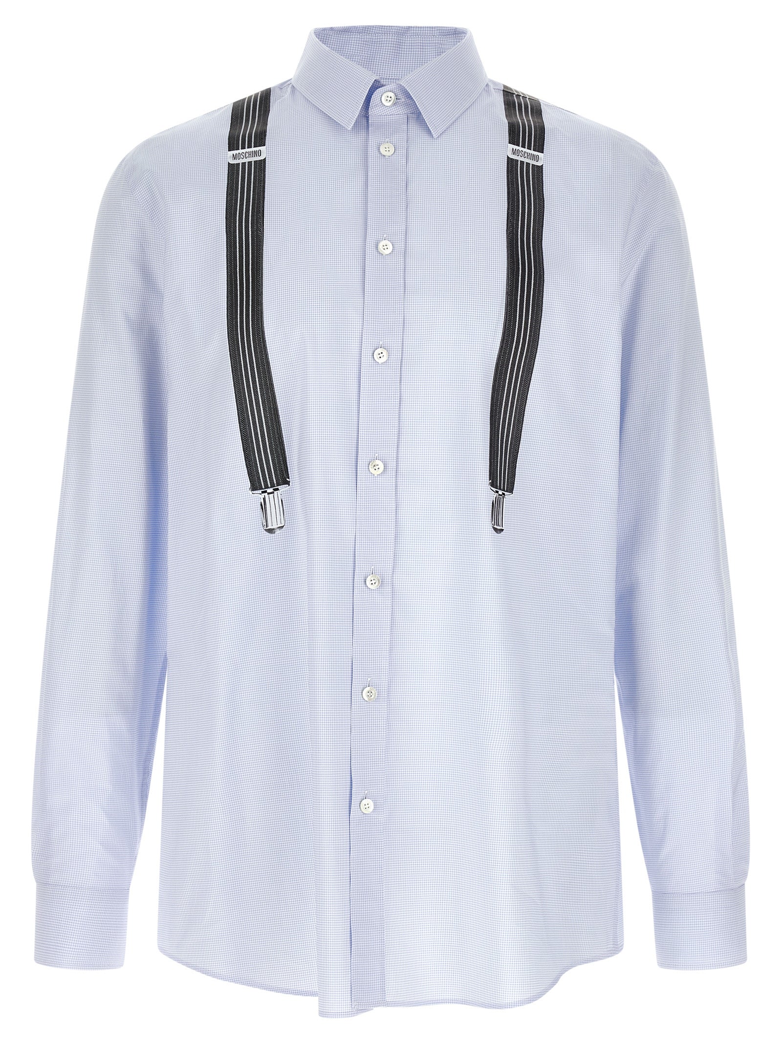 Moschino Blaue Baumwollbluse