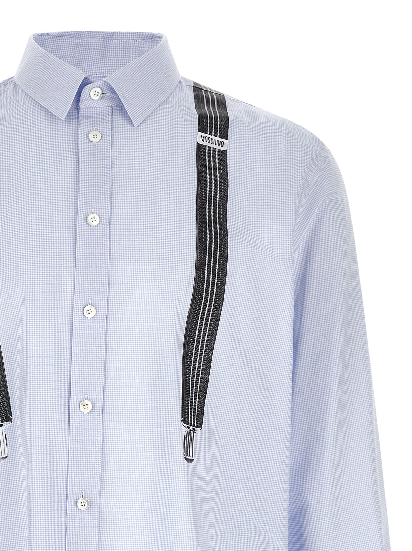 Moschino Blaue Baumwollbluse