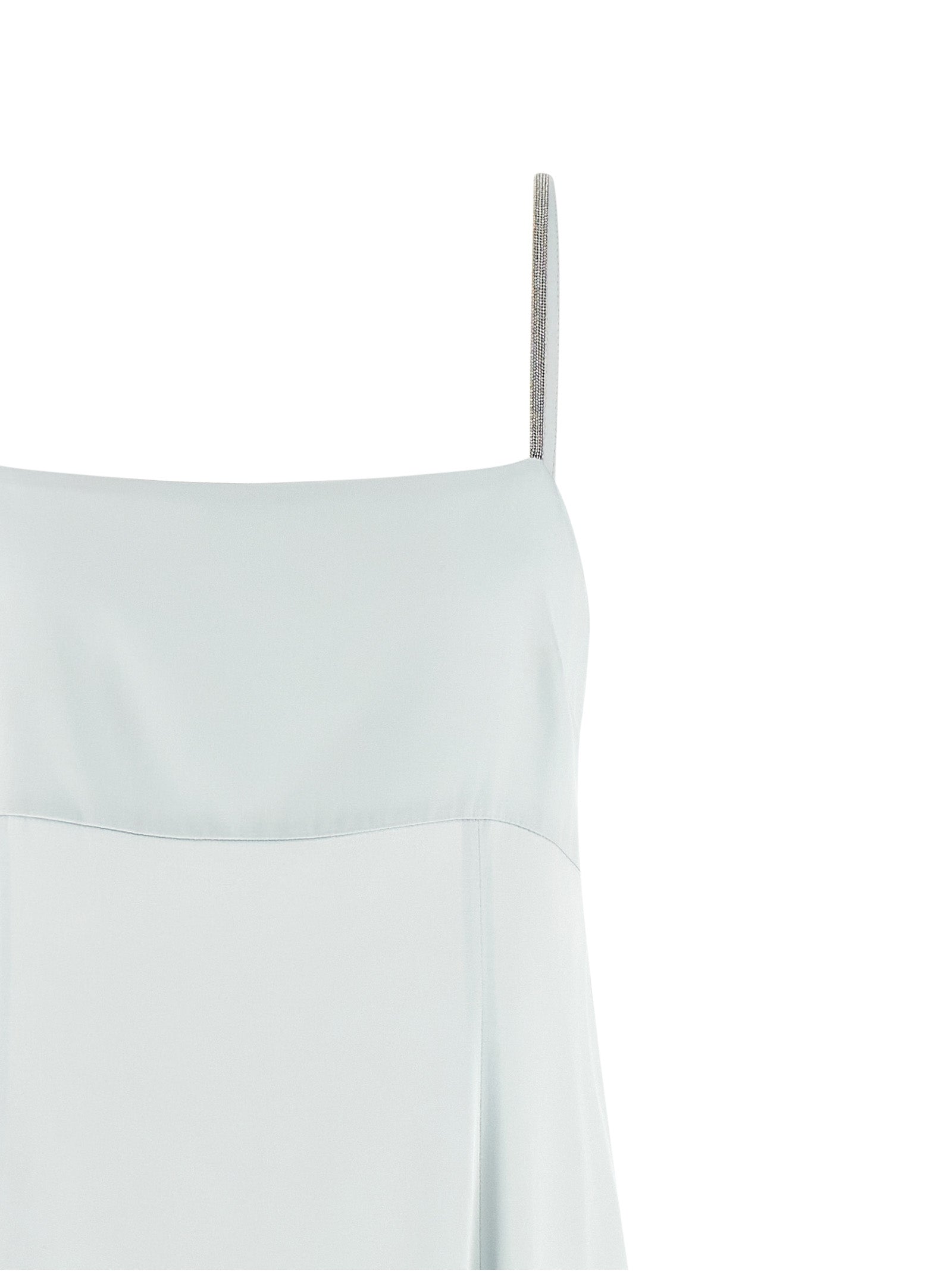 Peserico Blaues Viskose-Maxikleid