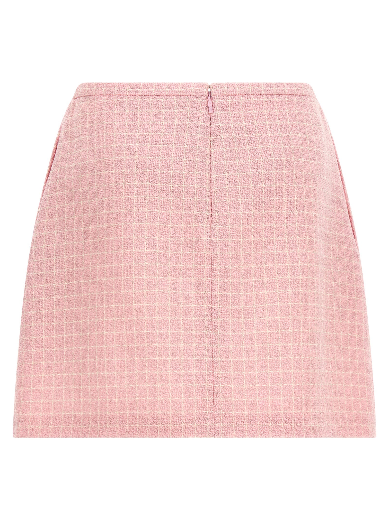 Versace Langer Rock aus mehrfarbiger Schurwolle