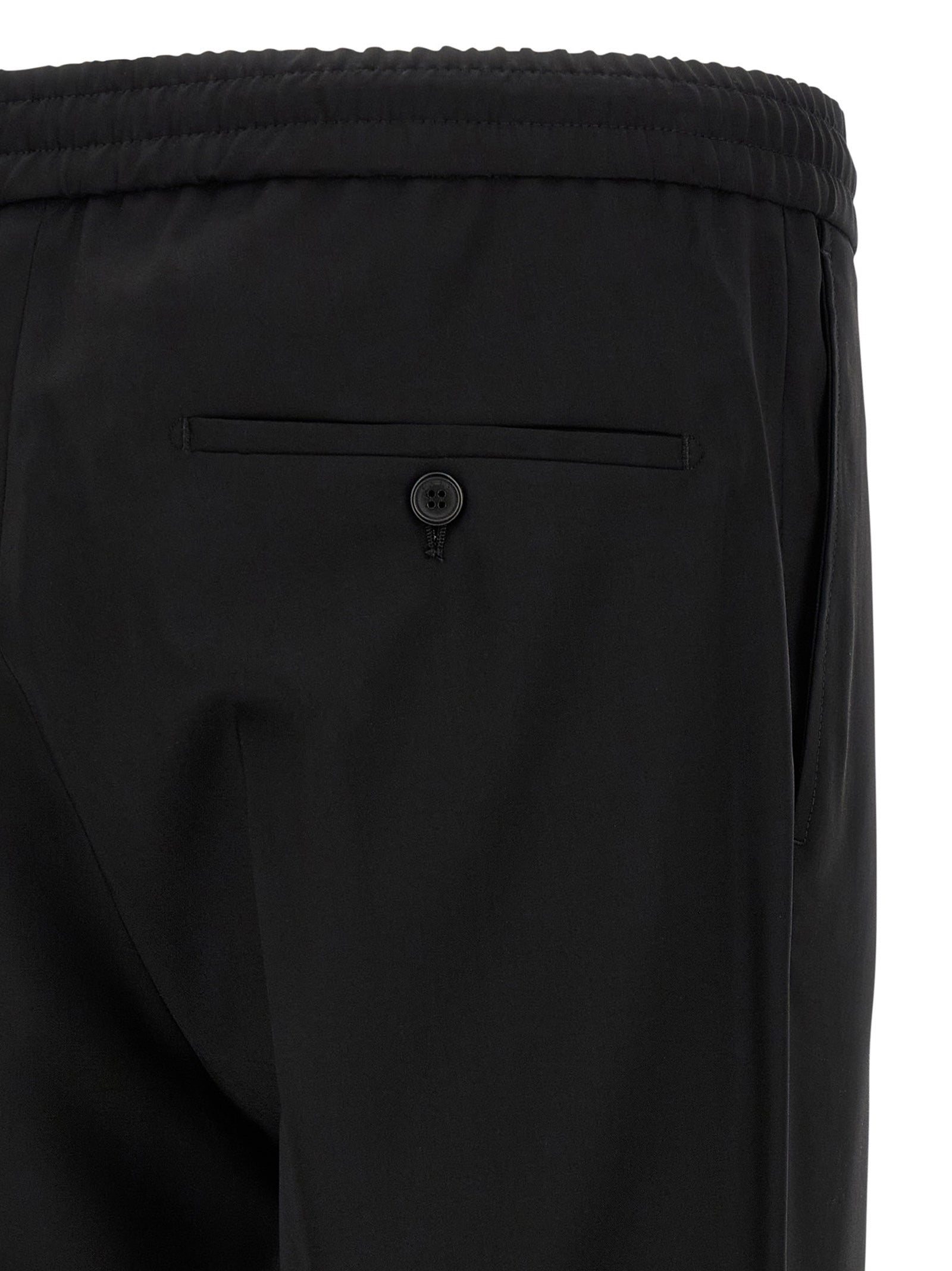 Incotex Schwarze Hose aus reiner Schurwolle