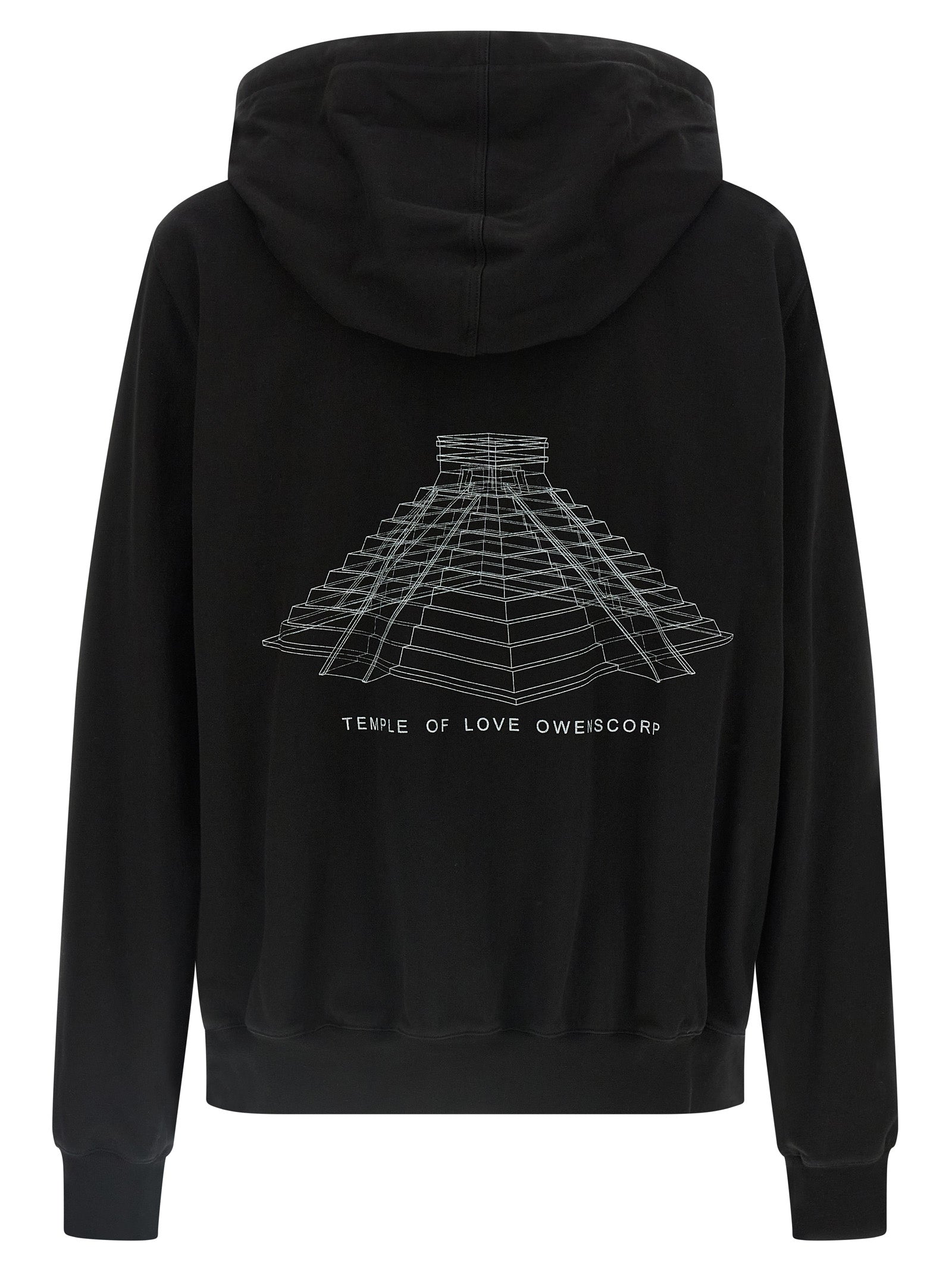 Rick Owens Schwarzer Baumwoll-Sweatshirt