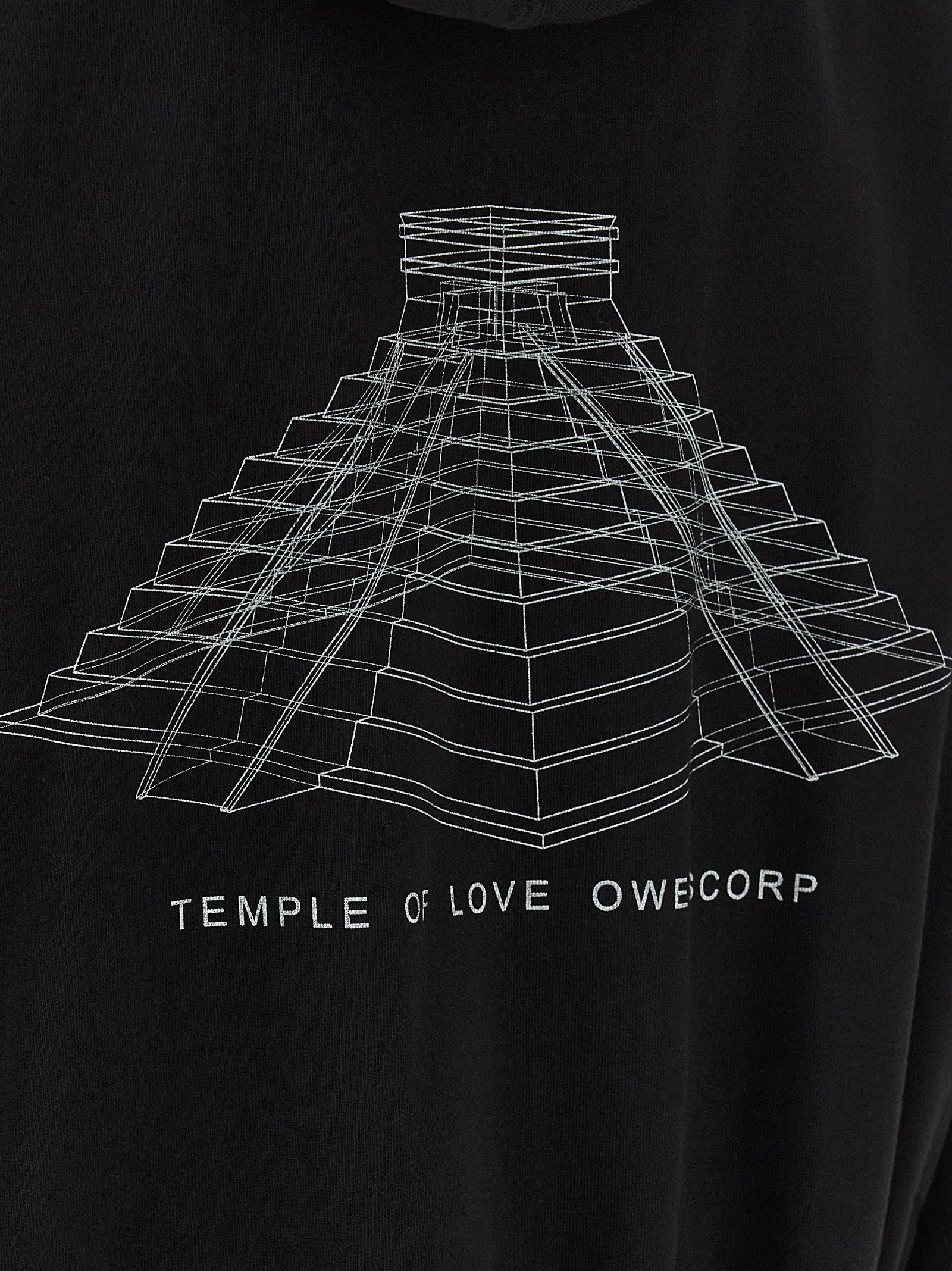 Rick Owens Schwarzer Baumwoll-Sweatshirt