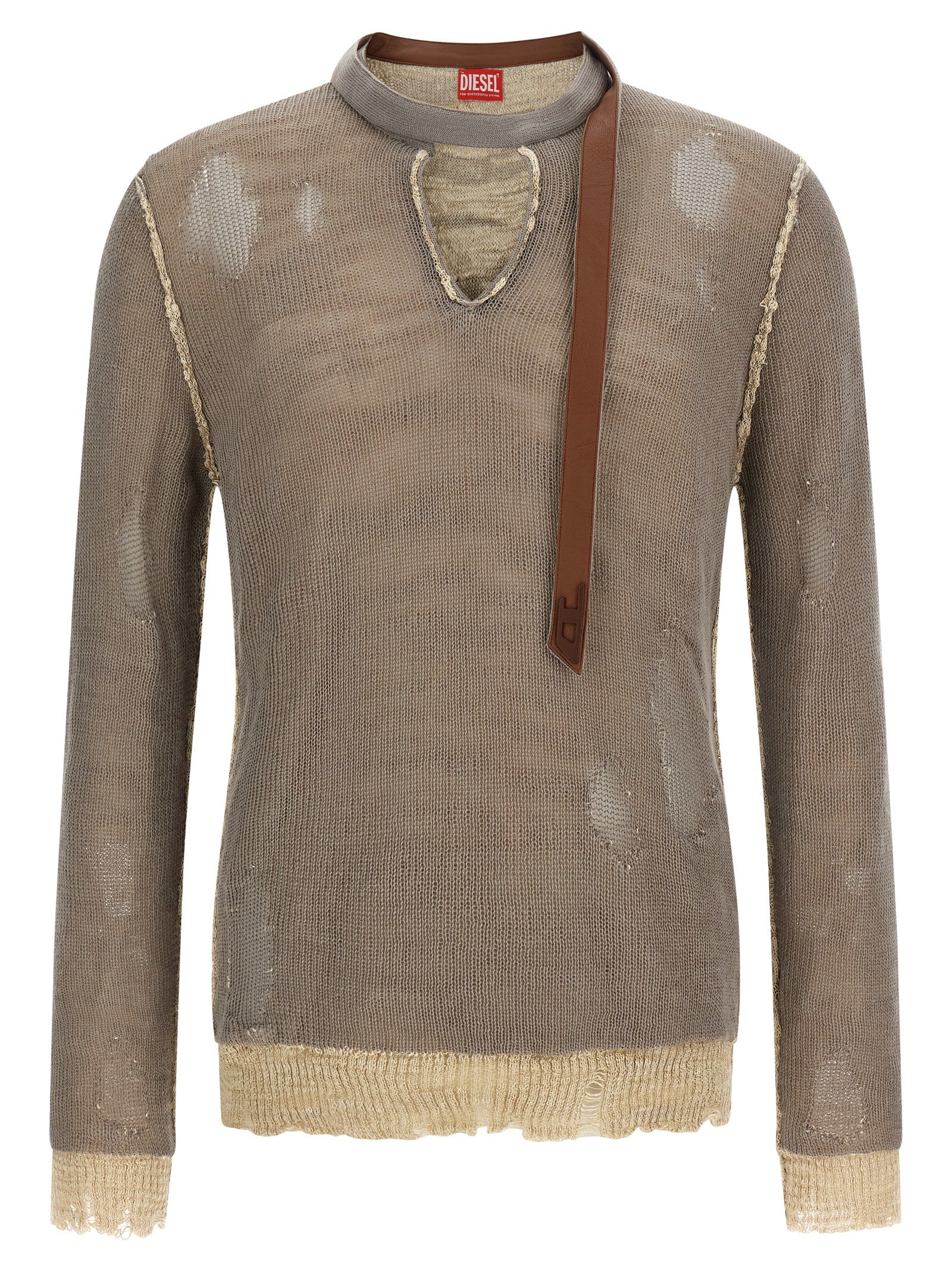 Diesel Grauer Baumwollcardigan