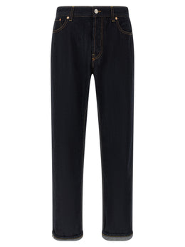 Department 5 Blaue Jeans aus Baumwolle im geraden Schnitt