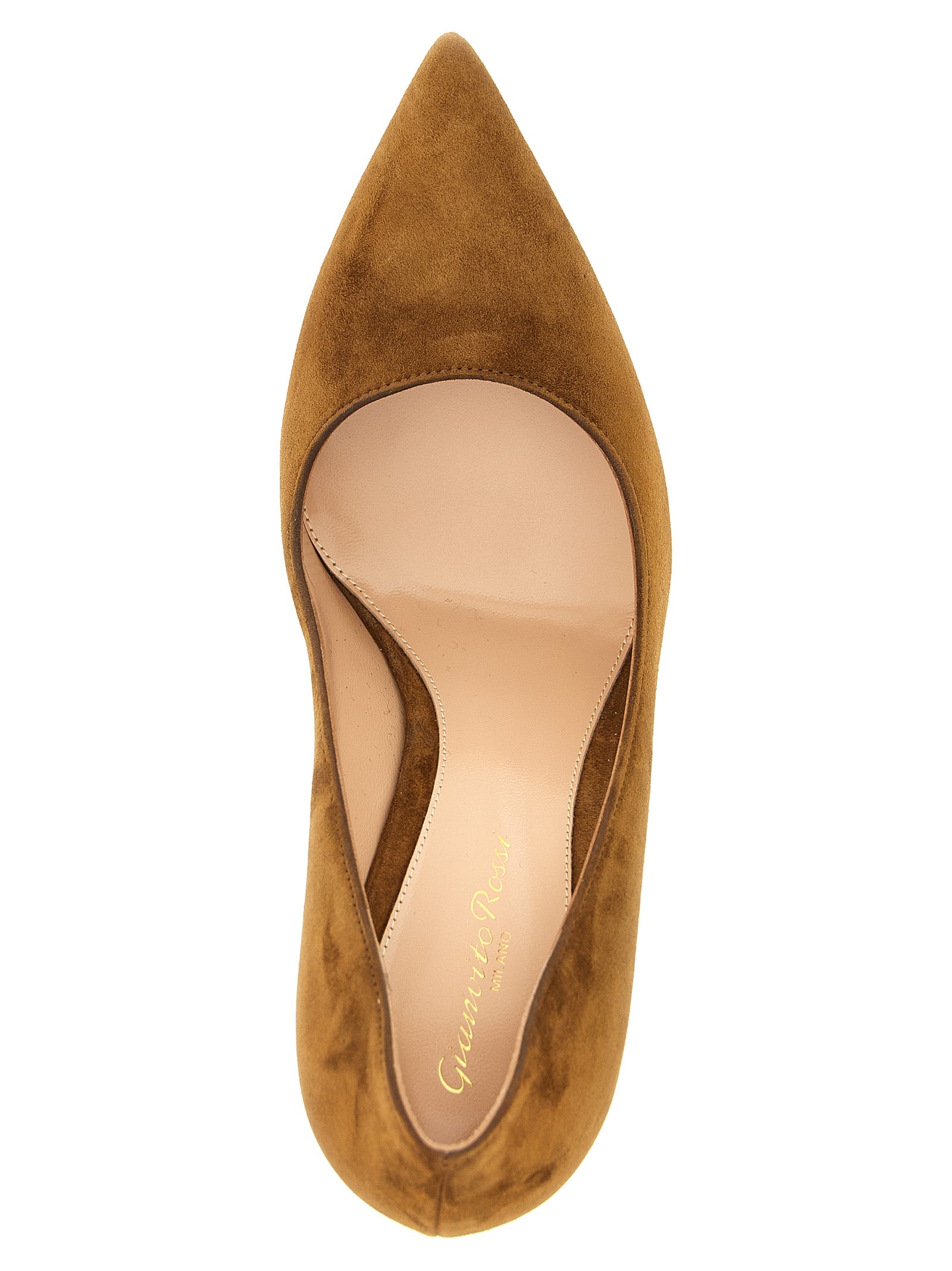 Gianvito Rossi Braune Wildleder-Pumps mit hohem Absatz