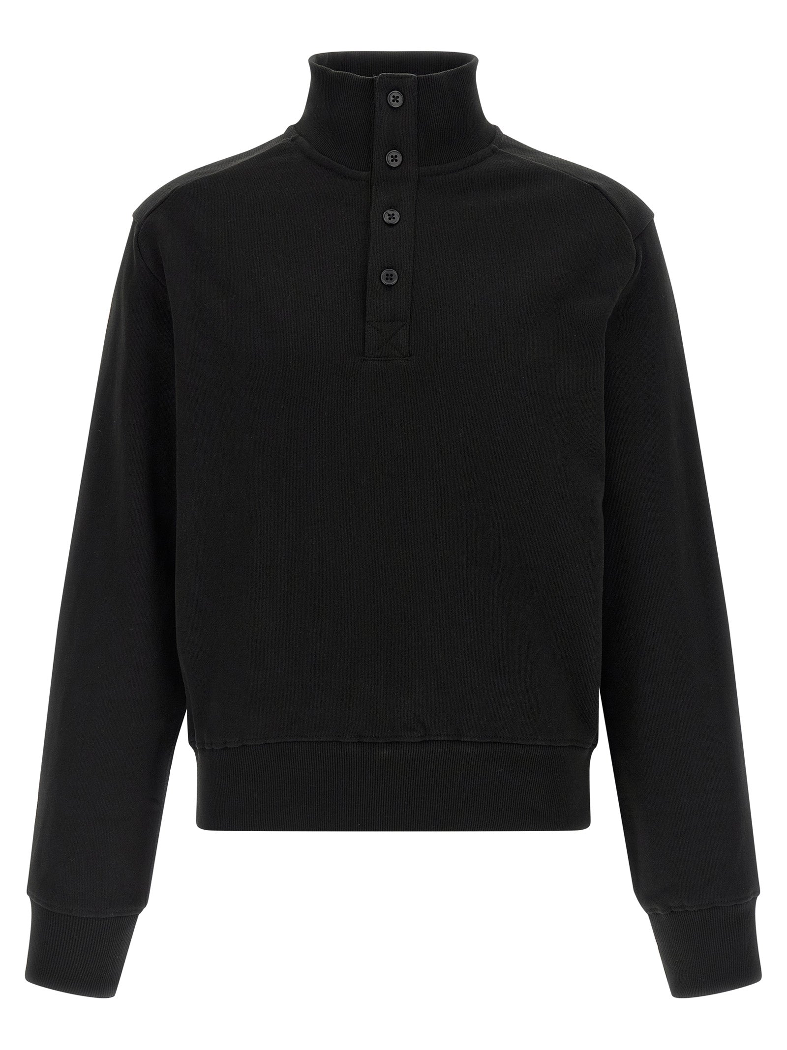 Entire Studios Schwarzer Baumwollcardigan