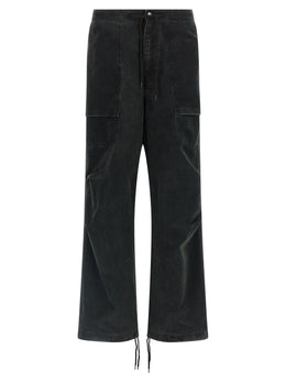 Entire Studios Schwarze Cargo-Hose aus Baumwolle