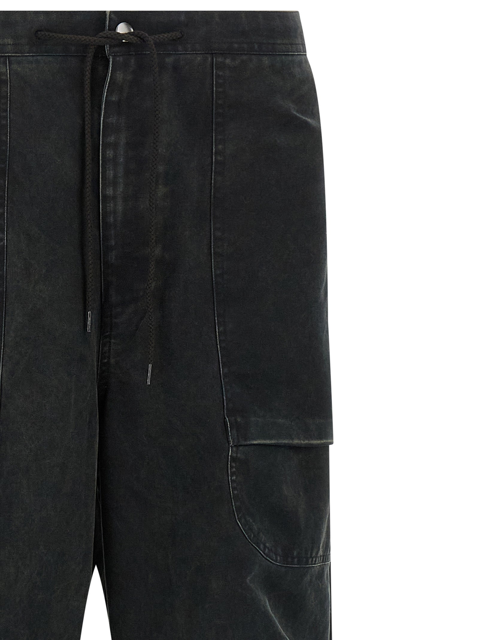 Entire Studios Schwarze Cargo-Hose aus Baumwolle