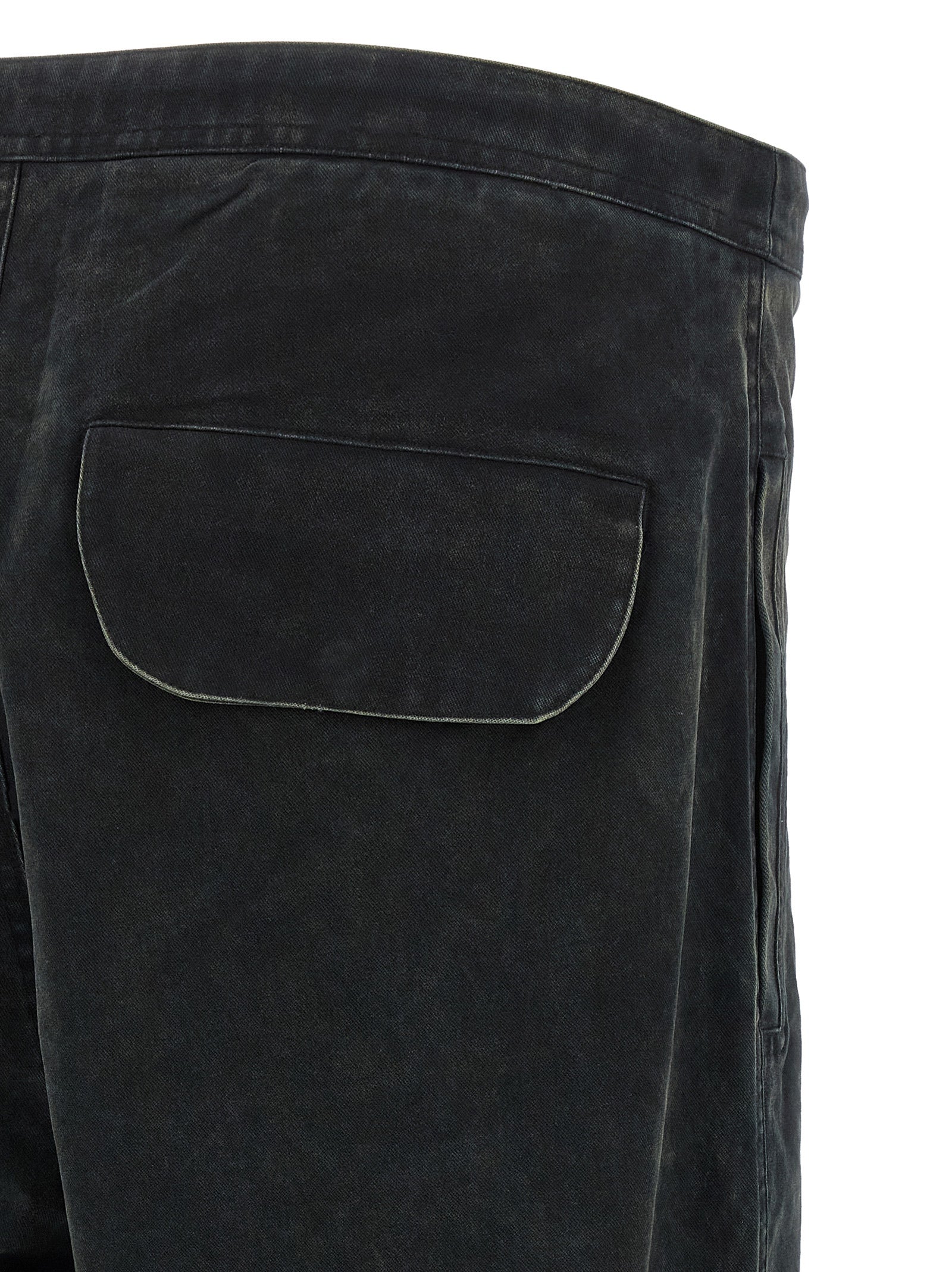 Entire Studios Schwarze Cargo-Hose aus Baumwolle