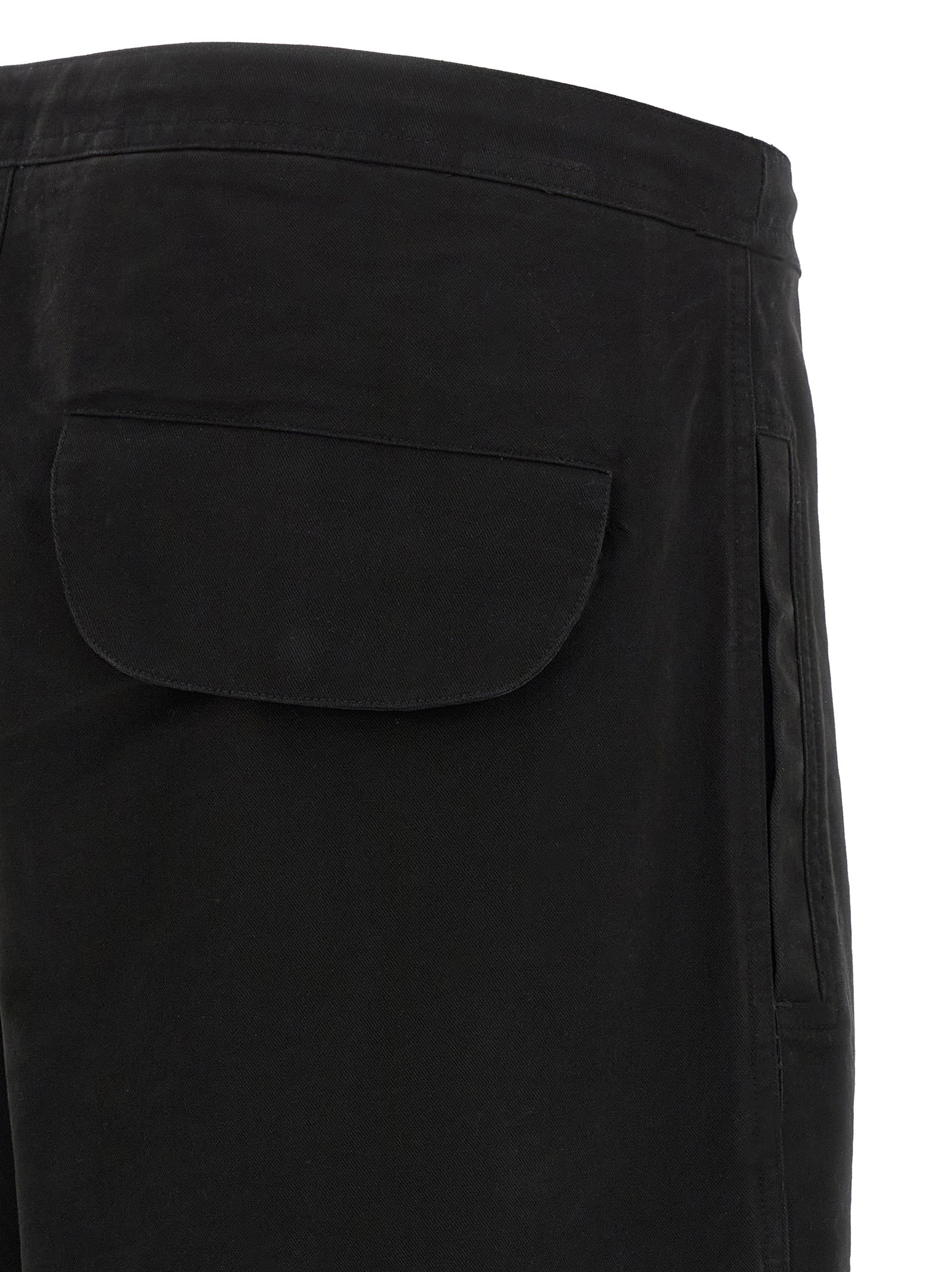 Entire Studios Schwarze Cargo-Hose aus Baumwolle