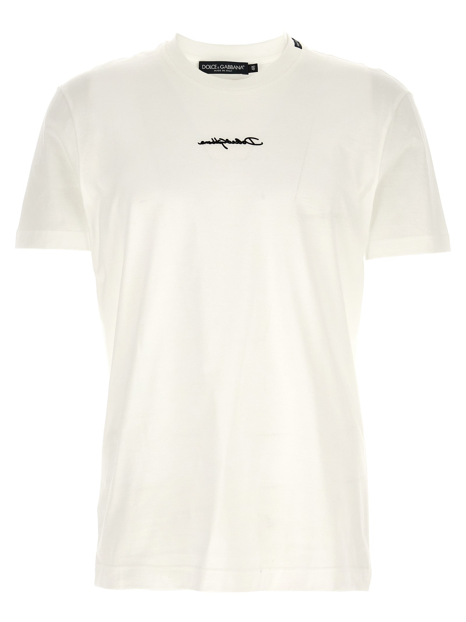 Dolce & Gabbana Weißes Baumwoll-T-Shirt