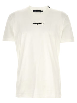 Dolce & Gabbana Weißes Baumwoll-T-Shirt