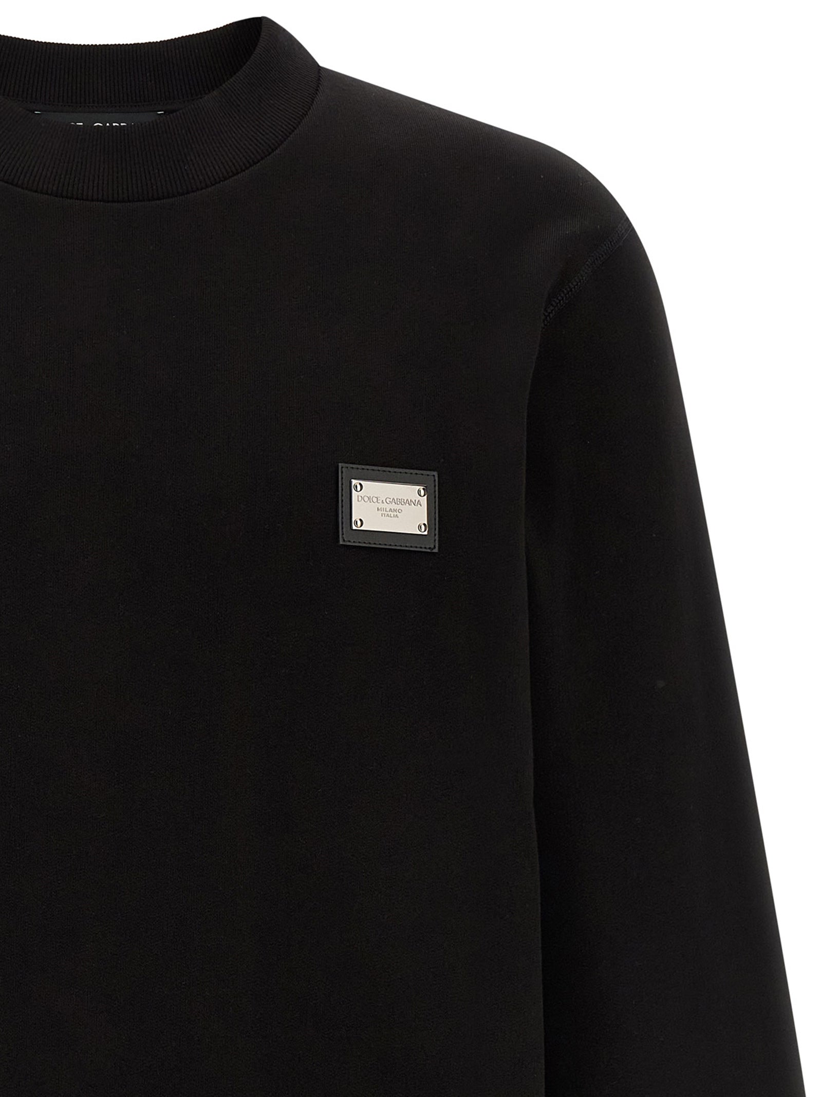 Dolce & Gabbana Schwarzer Baumwoll-Sweatshirt