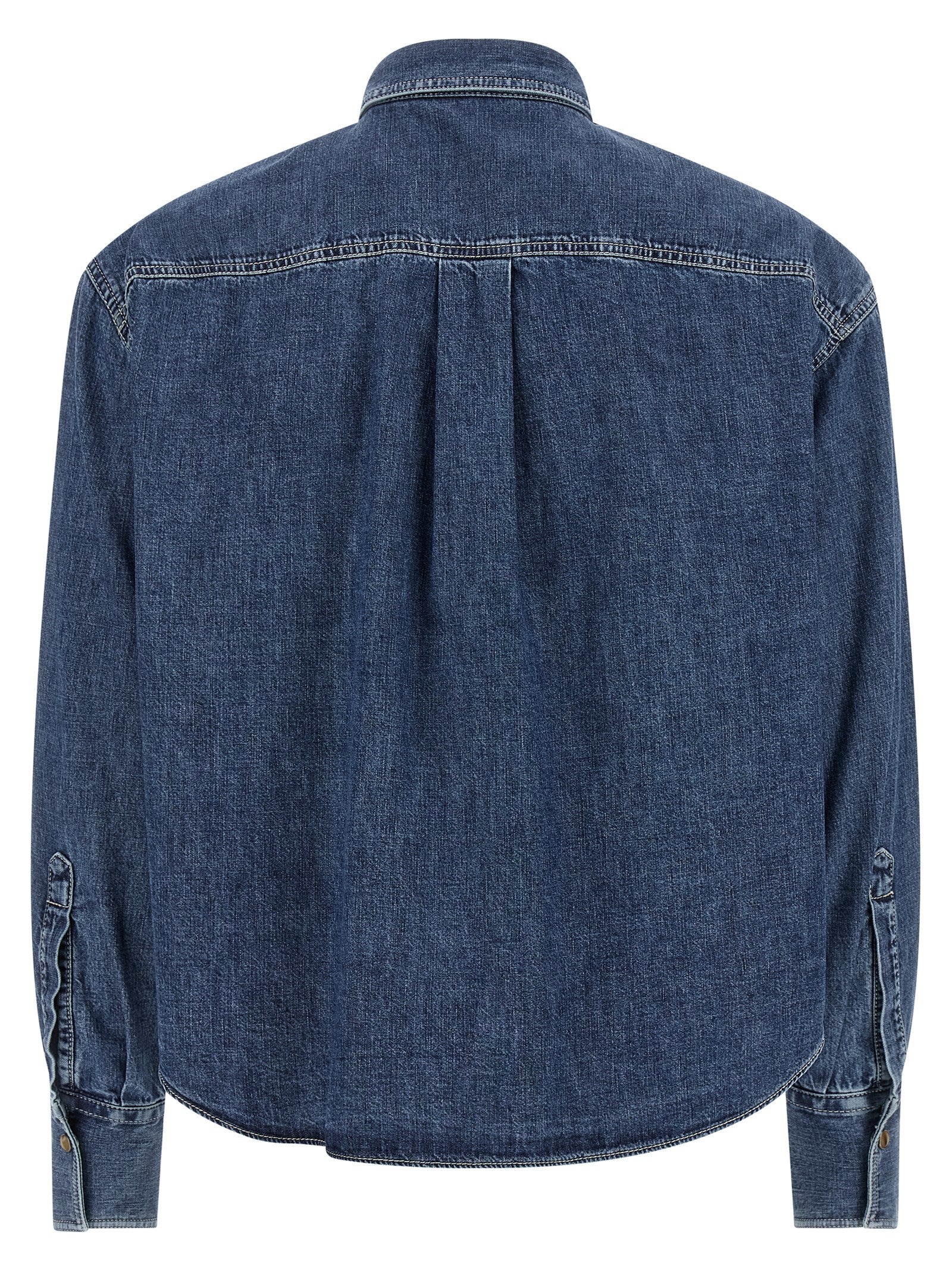 Brunello Cucinelli Blaue Baumwollbluse