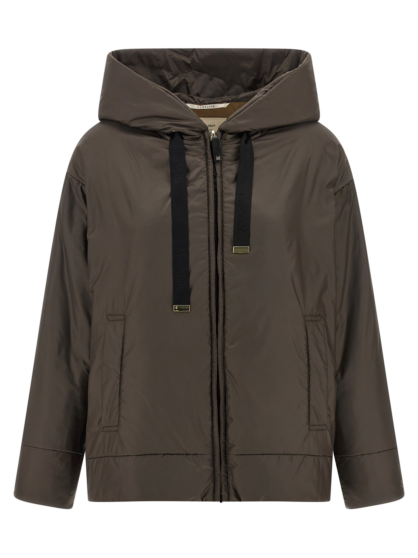 Max Mara Braune Shell-Jacke aus Polyester