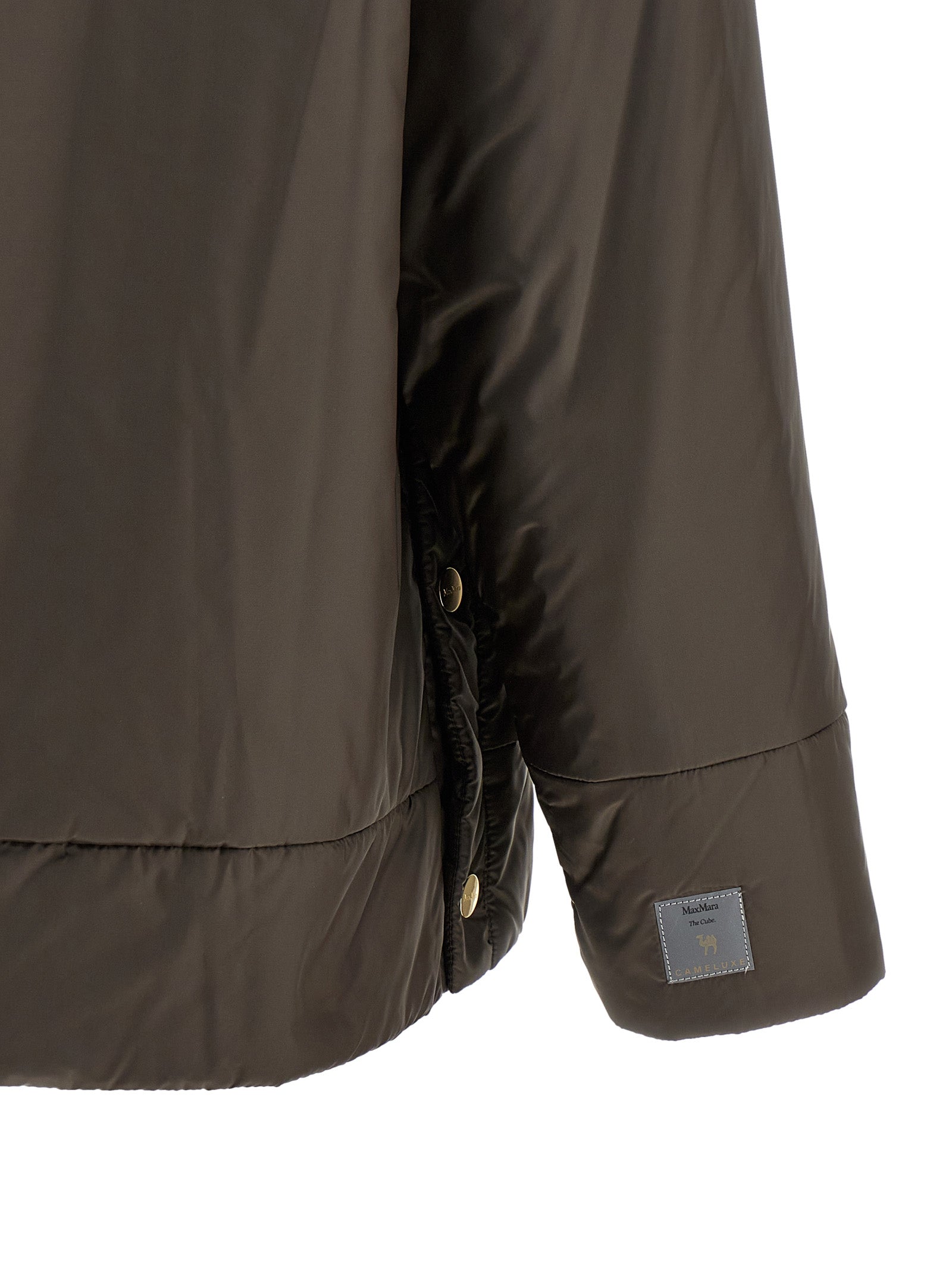 Max Mara Braune Shell-Jacke aus Polyester