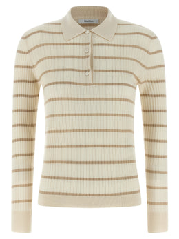 Max Mara Beige Kaschmir-Poloshirt