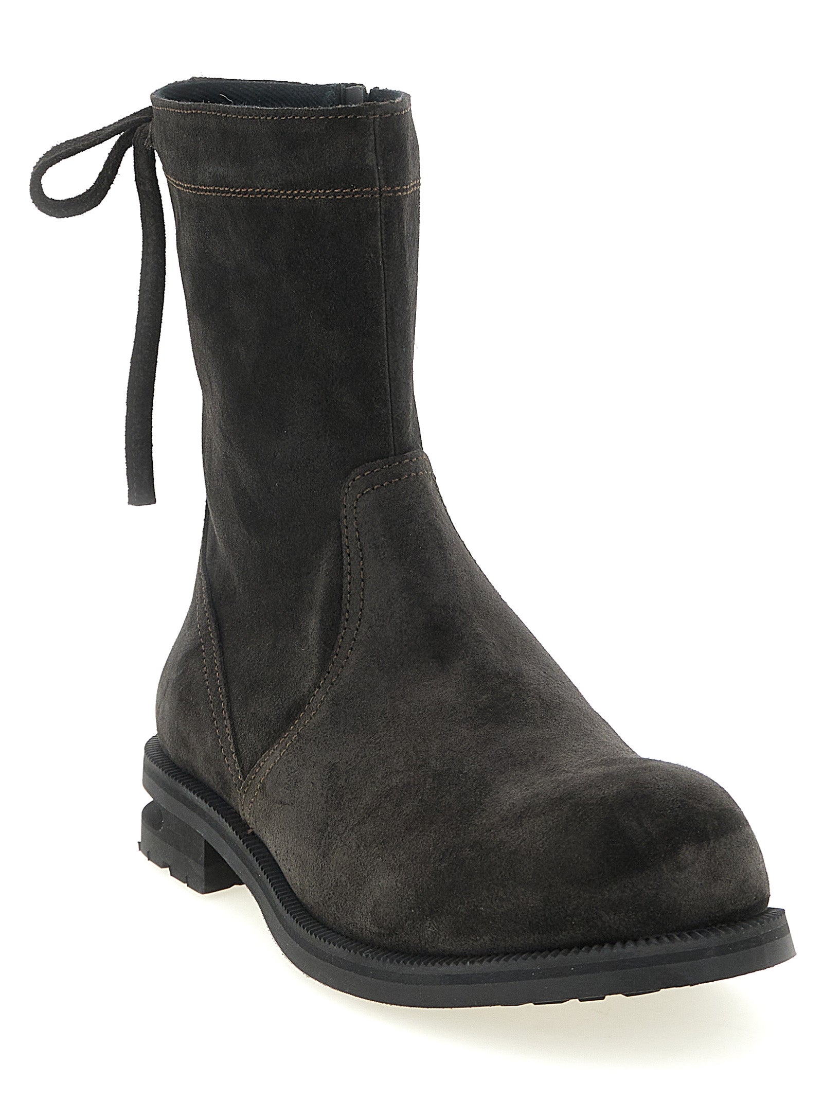 Kiko Kostadinov Ankle Boots aus braunem Kalbsleder