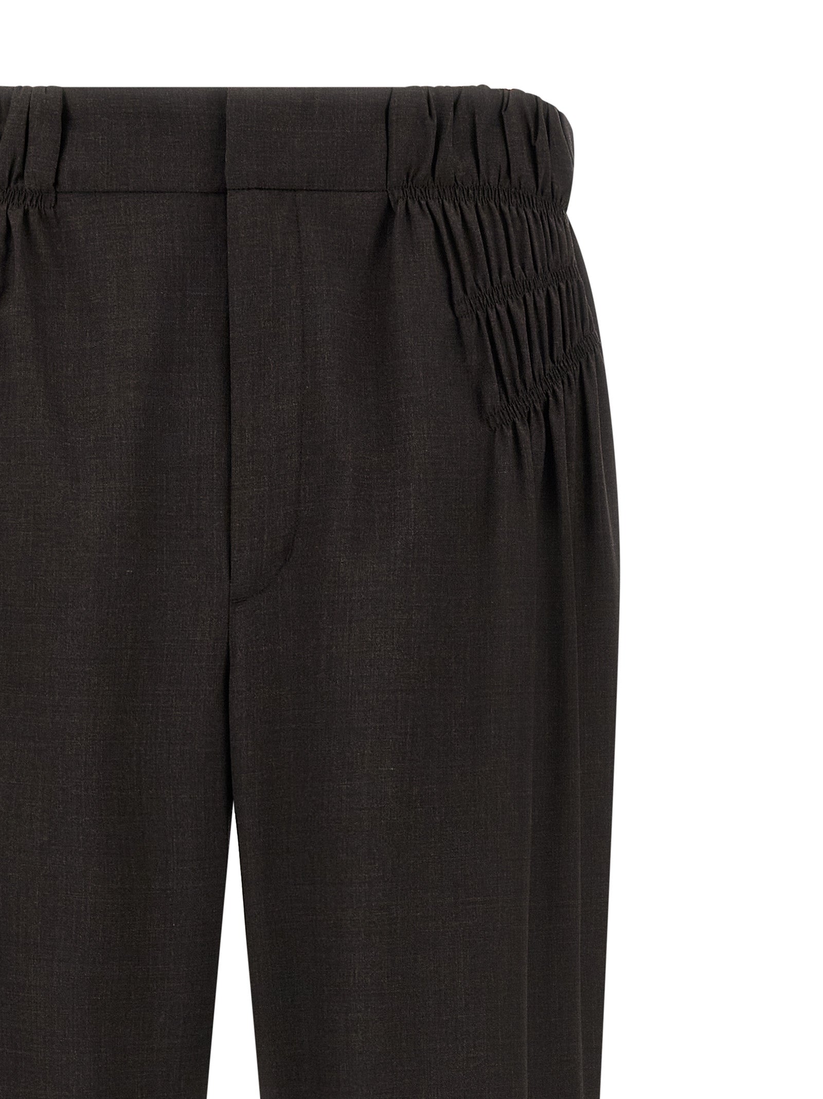 Kiko Kostadinov Braune Hose aus reiner Schurwolle