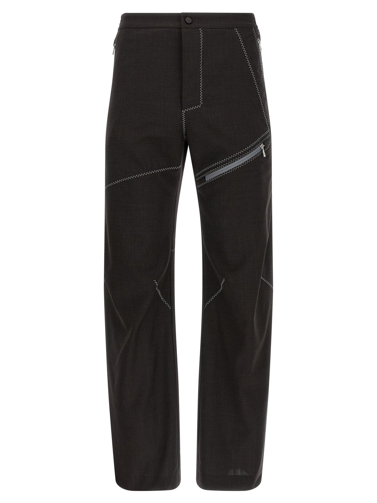 Kiko Kostadinov Braune Hose aus reiner Schurwolle