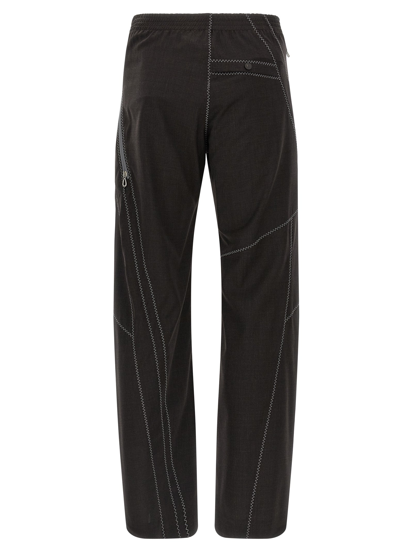 Kiko Kostadinov Braune Hose aus reiner Schurwolle