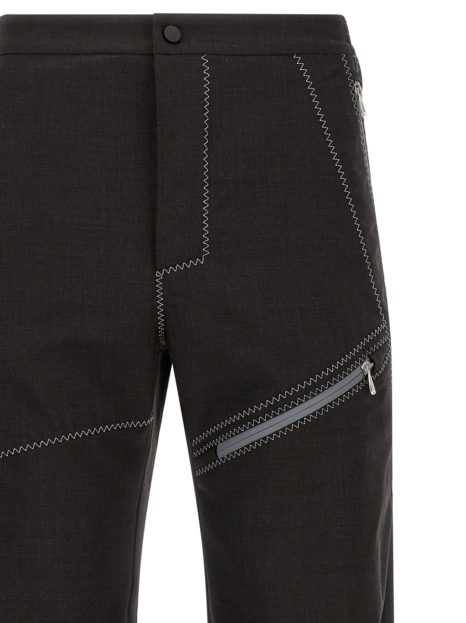 Kiko Kostadinov Braune Hose aus reiner Schurwolle